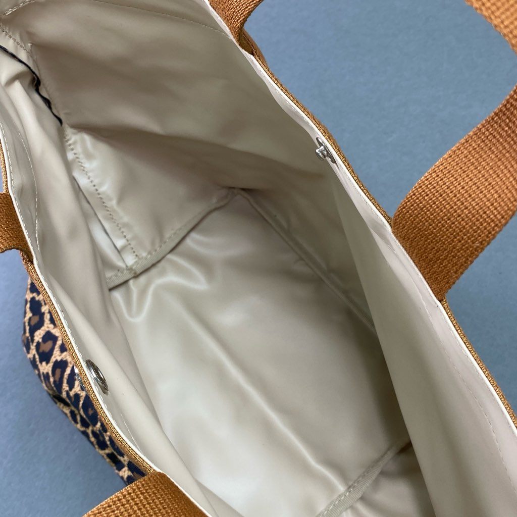Ge10 【美品】 HERVE CHAPELIER エルベシャプリエ 舟形トートバッグ ハンドバッグ パンサートープ ヴィゴーニュ ドラジエ レオパード 707FD ブラウン ピンク 限定カラー