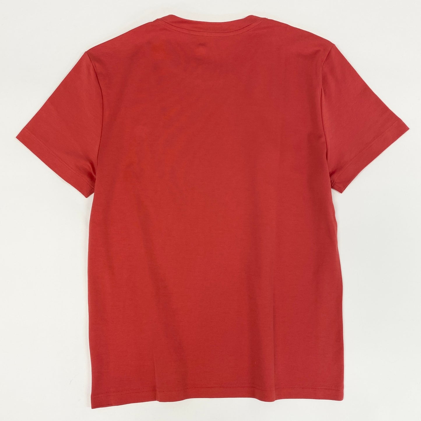 41a24 LOUIS VUITTON ルイヴィトン フロッキークロスロゴ 半袖Tシャツ クルーネック カットソー HBY05W XS レッド コットン