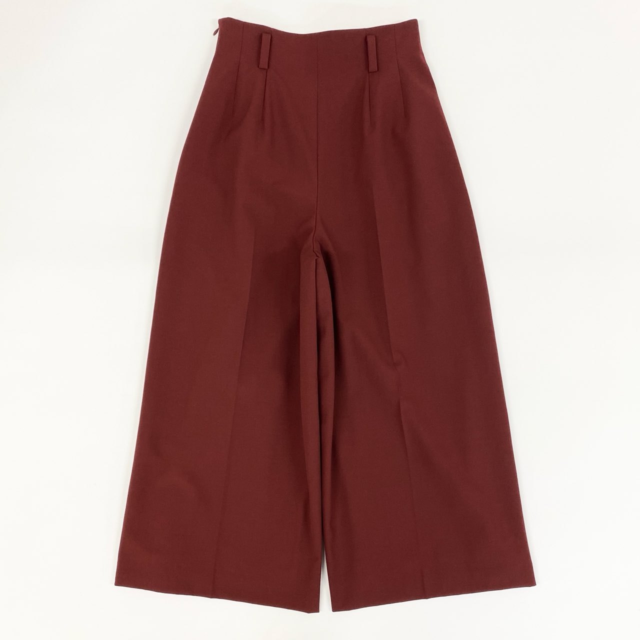 66g24《美品》 FOXEY フォクシー ブティック Pants Olivier ワイドパンツ ワイドスラックス イージーパンツ 41156 サイズ38 ワインレッド レディース 女性用_
