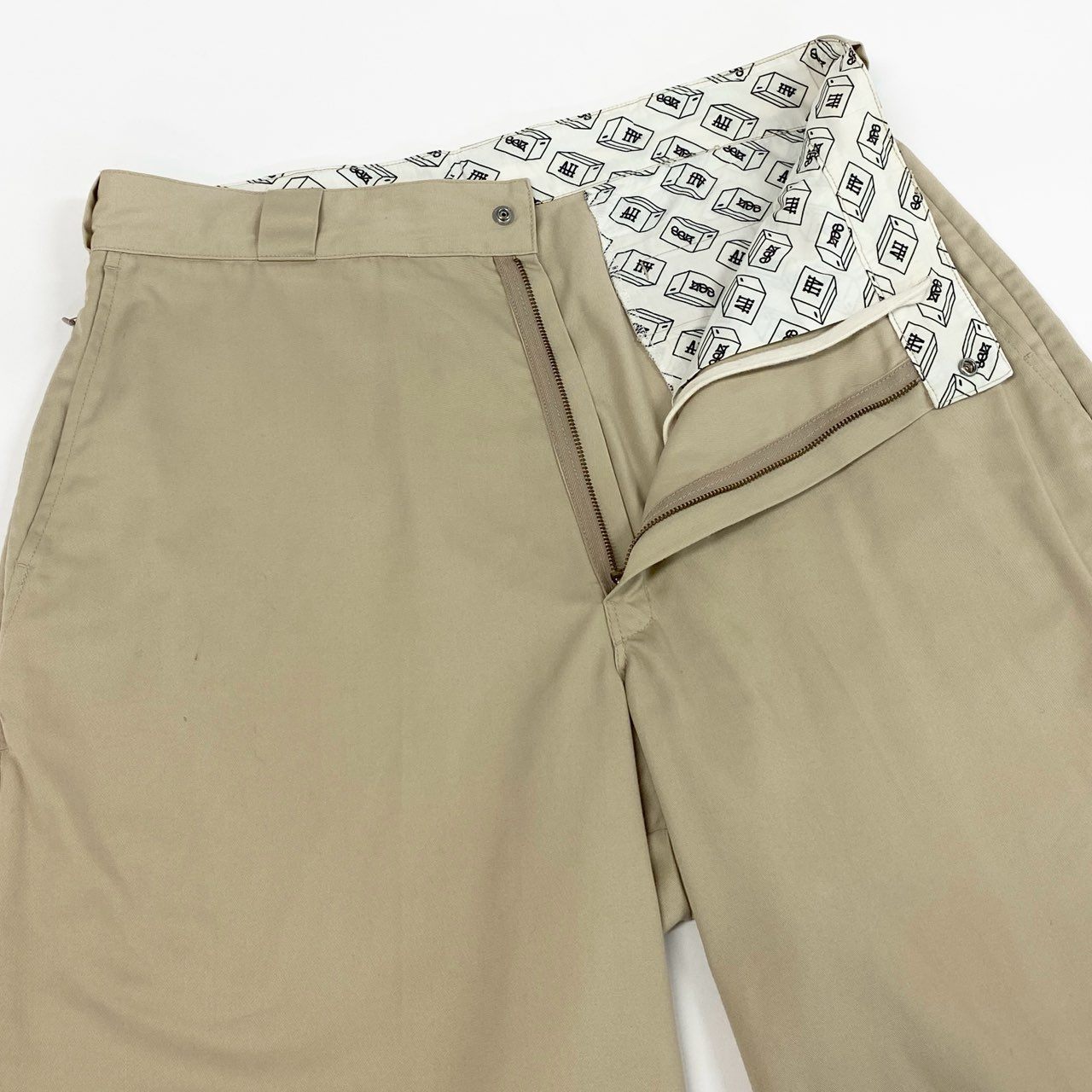 71f27 SSZ ×BEAMS エスエスズィー ah.h ビームス別注 宮下パーク ワークショーツ ショートパンツ サイズL ベージュ メンズ ストリート