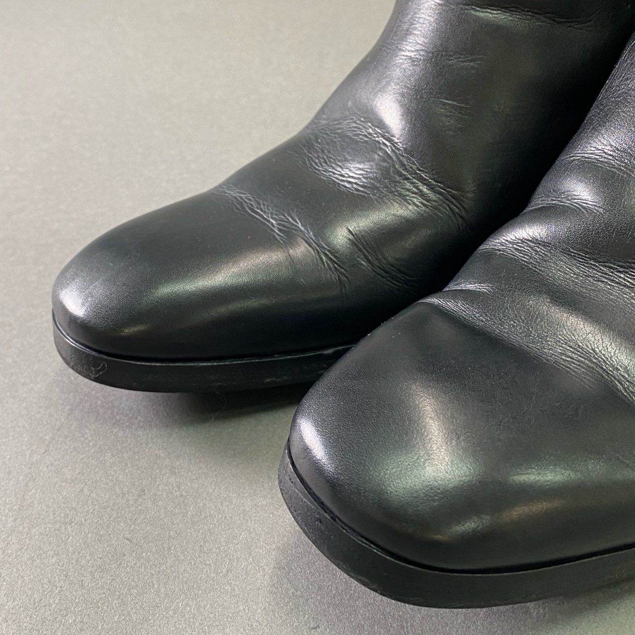 4d16 YVES SAINT LAURENT イヴサンローラン ROY55 MONK STORAP モンクストラップ レザーブーツ 41 ブラック Leather シューズ 箱 保存袋付き