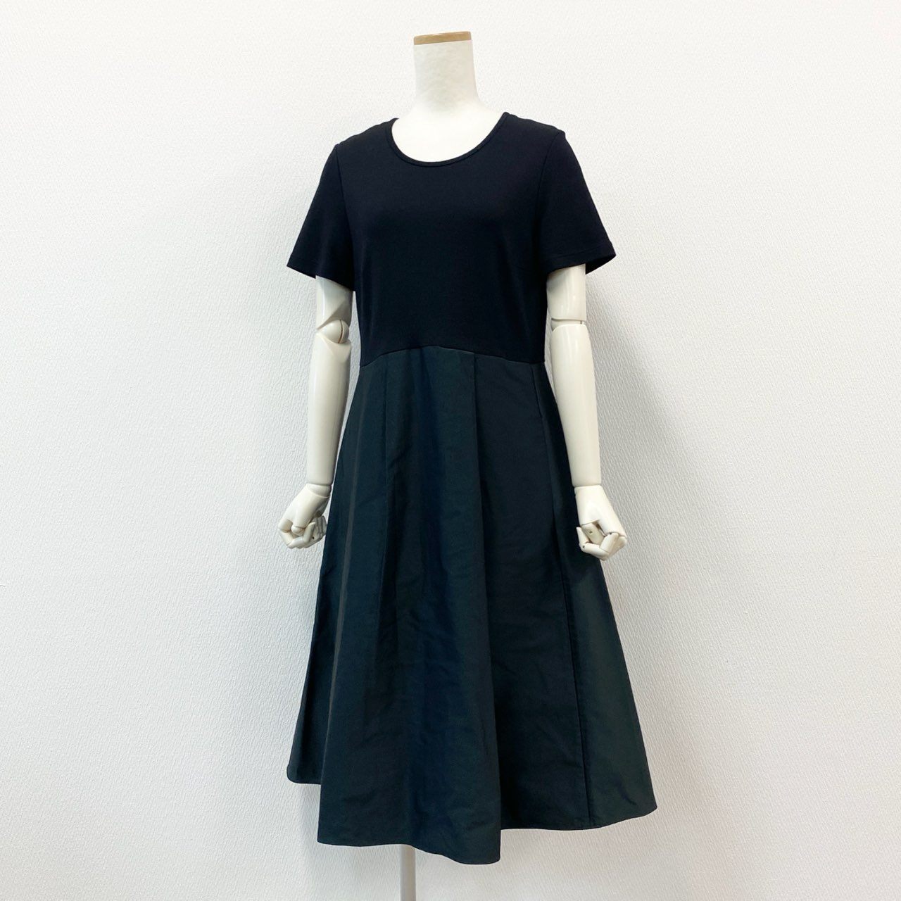 JIL SANDER 紺色半袖ワンピース （56f5 JIL SANDER NAVY ジル