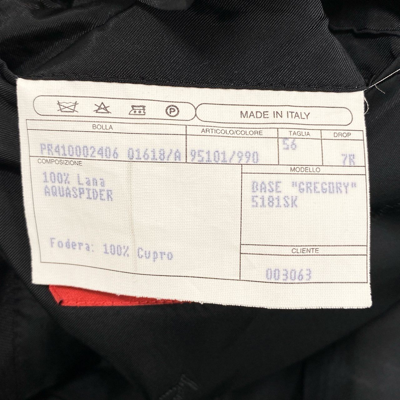 61g23 ISAIA NAPOLI イザイア ナポリ セットアップ スーツ GREGORY グレゴリー ピークドラペル テーラードジャケット スラックスパンツ 大きいサイズ 56 ブラック メンズ