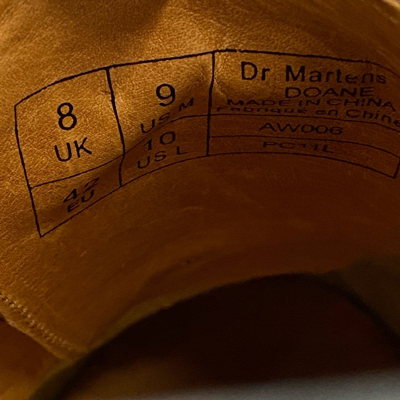 1e19 DR. MARTENS ドクターマーチン 5EYE サドルシューズ ドレスシューズ AW0006 PC11L UK8 ホワイト ブラウン レザー