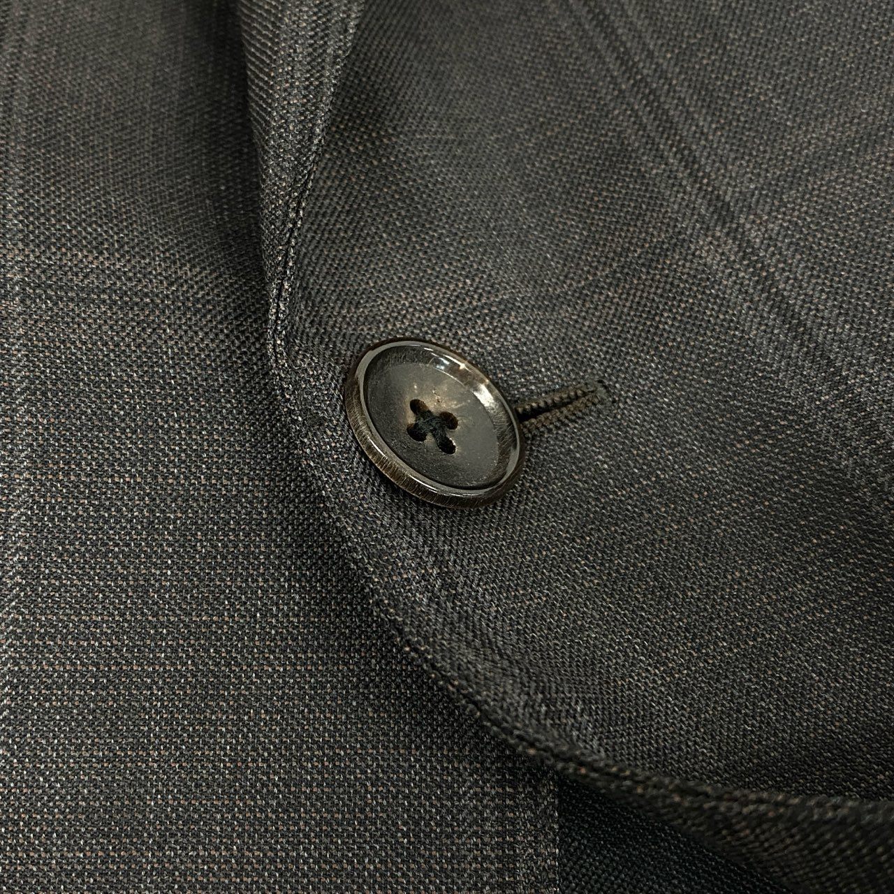 38d28 TOM FORD トムフォード シングルスーツ セットアップ チェック柄 24YA4C サイズ52 7R グレー ウール100% イタリア製