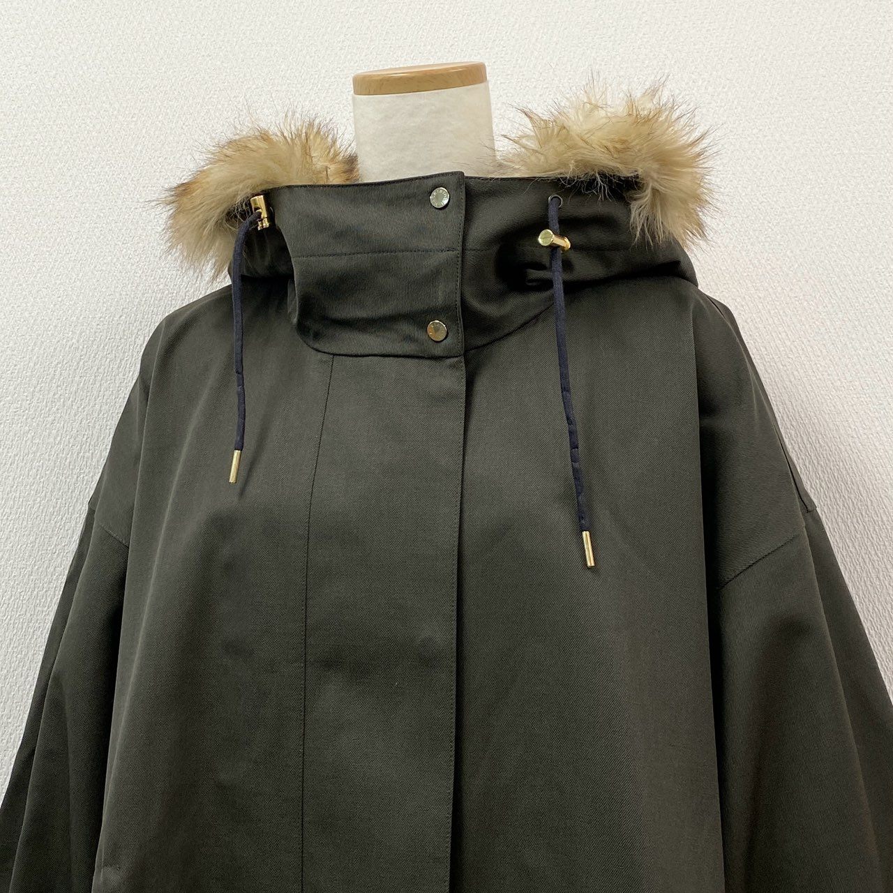 23l14 《美品》 MACKINTOSH マッキントッシュ SKYE PARKA スカイパーカー モッズコート アウター L212HI1009COTC サイズ8 カーキ レディース 日本製