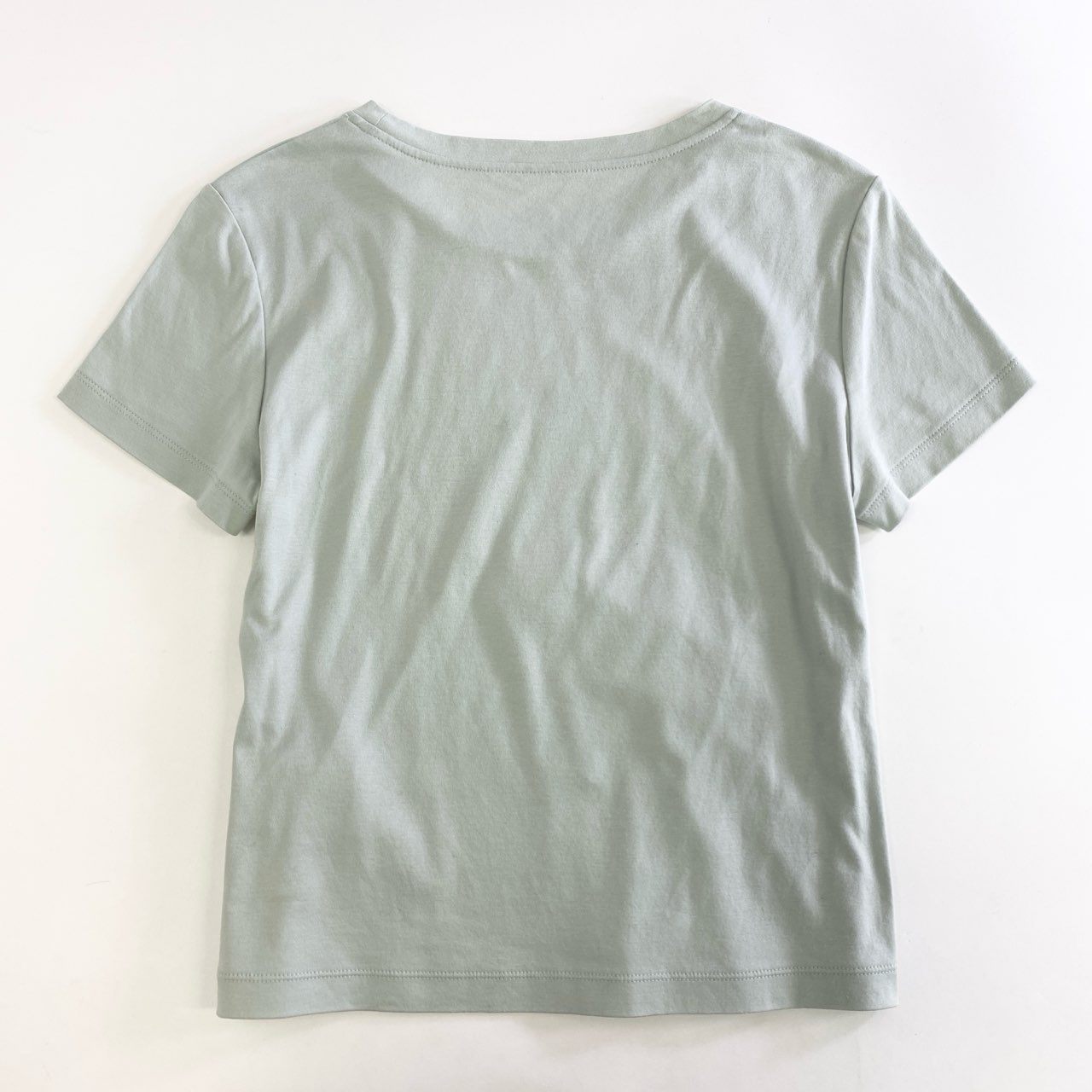 38k12 FOXEY フォクシー 40805 コントロールC ロゴ刺繍 半袖Tシャツ カットソー トップス サイズ38 ミントグリーン コットン100% レディース