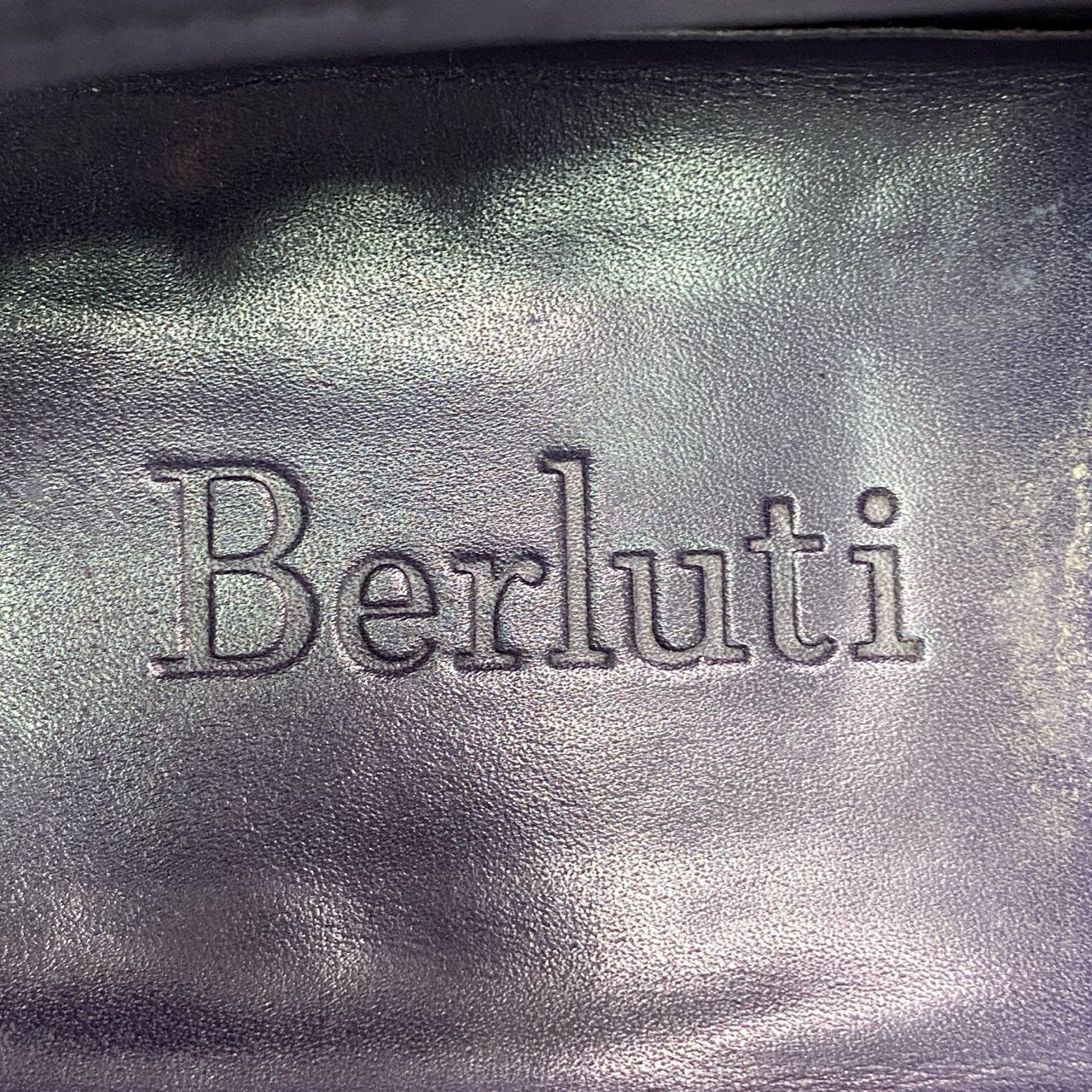 1d22 Berluti ベルルッティ Andy アンディ スクリットカリグラフィ ローファー 25.5cm相当 ブラック レザー パティーヌ デムジュール シューツリー 保存袋 付属