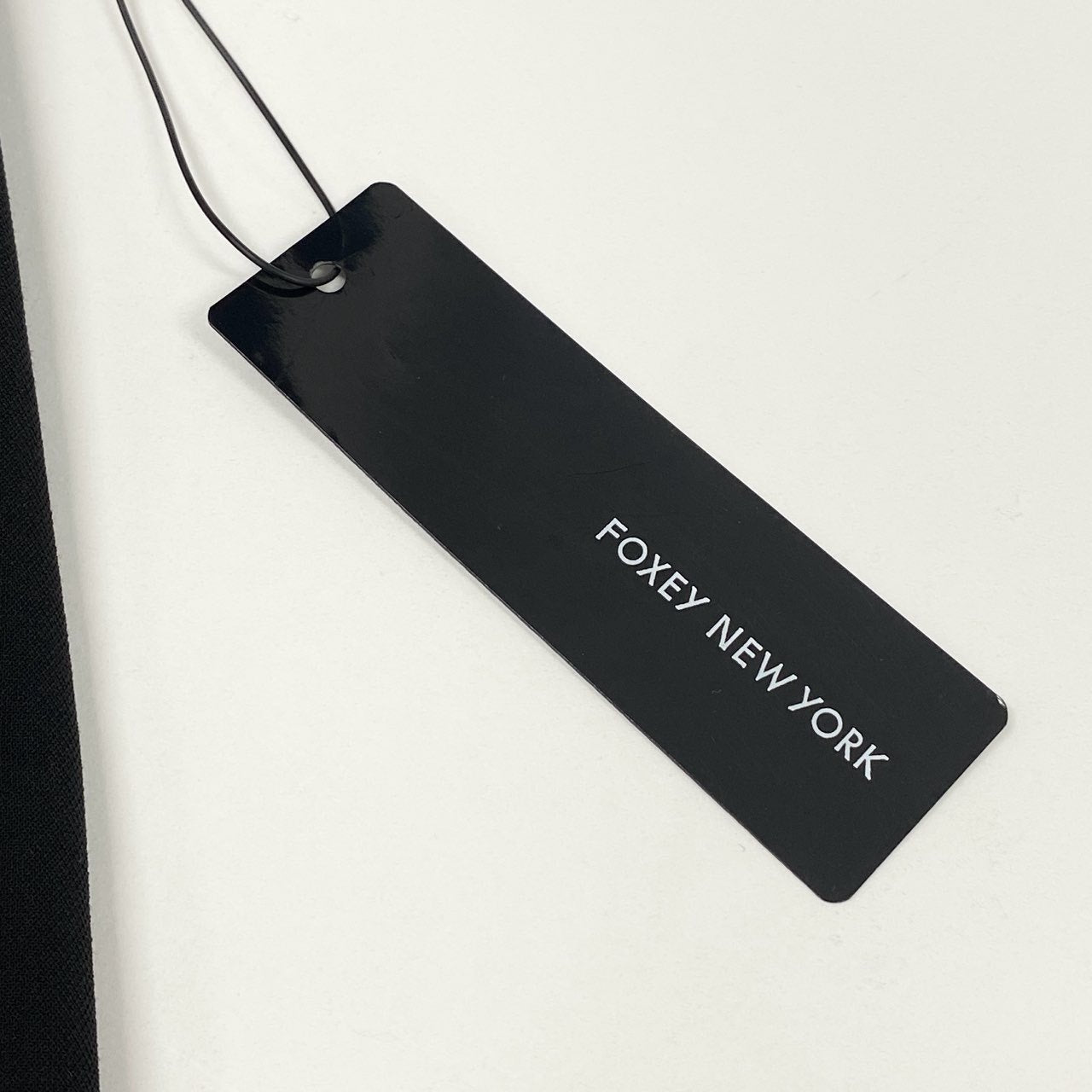 81h7《極美品》FOXEY NEW YORK フォクシーニューヨーク クロップドパンツ ストレッチパンツ 37811 38 ブラック レディース 女性用k02i