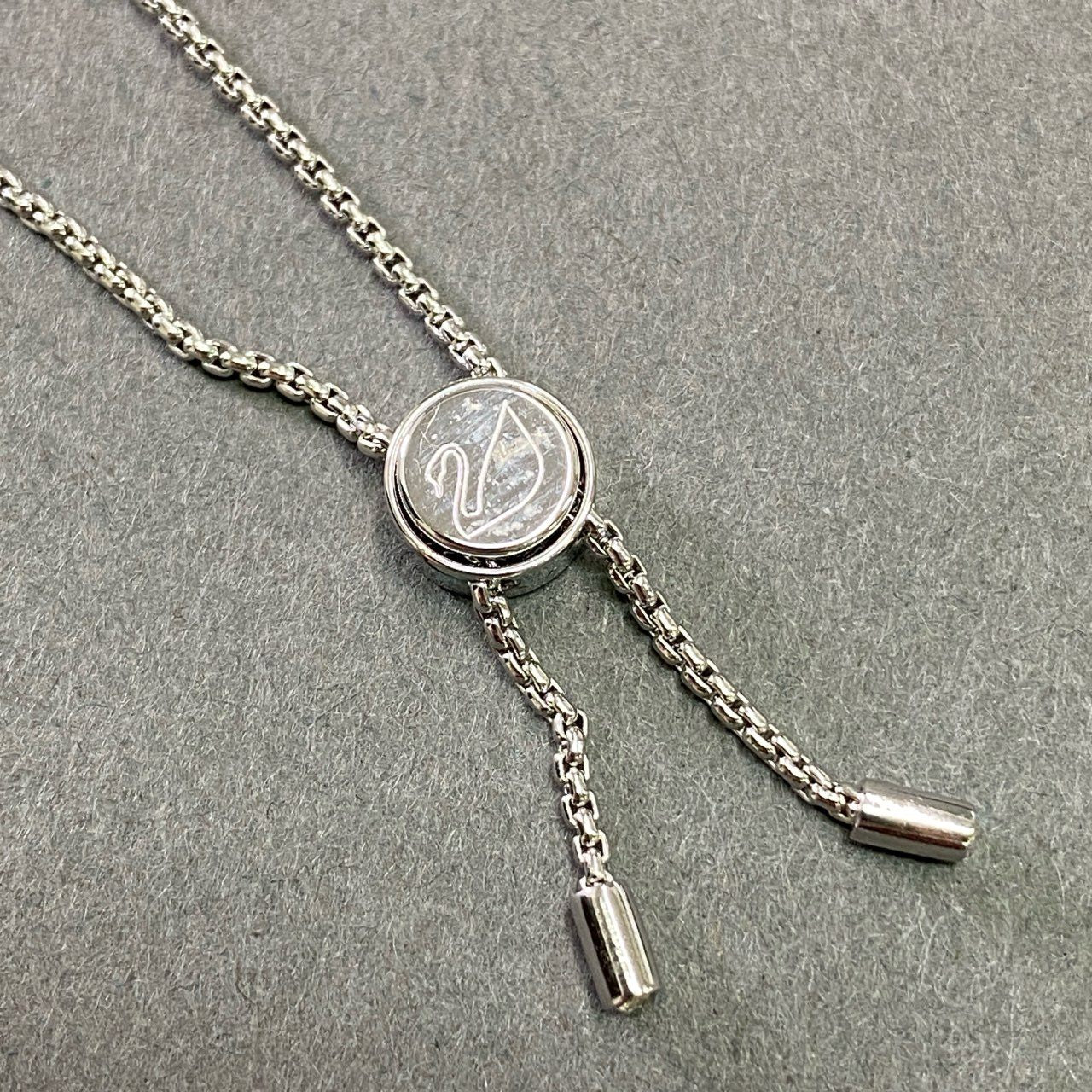 f6 Swarovski スワロフスキー ラインストーン 2連 ブレスレット アクセサリー ジュエリー クリスタル シルバー