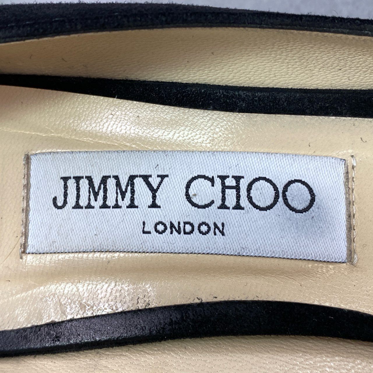 2d21 JIMMY CHOO ジミーチュウ Tegan ティーガン リボンパンプス 39 ブラック スエード シューズ イタリア製