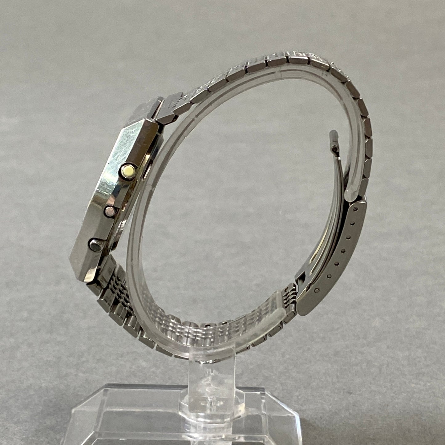 h1 CITIZEN シチズン DEGI-ANA デジアナ メンズ腕時計 41-9559 シルバー ウォッチ 動作確認済みk02i