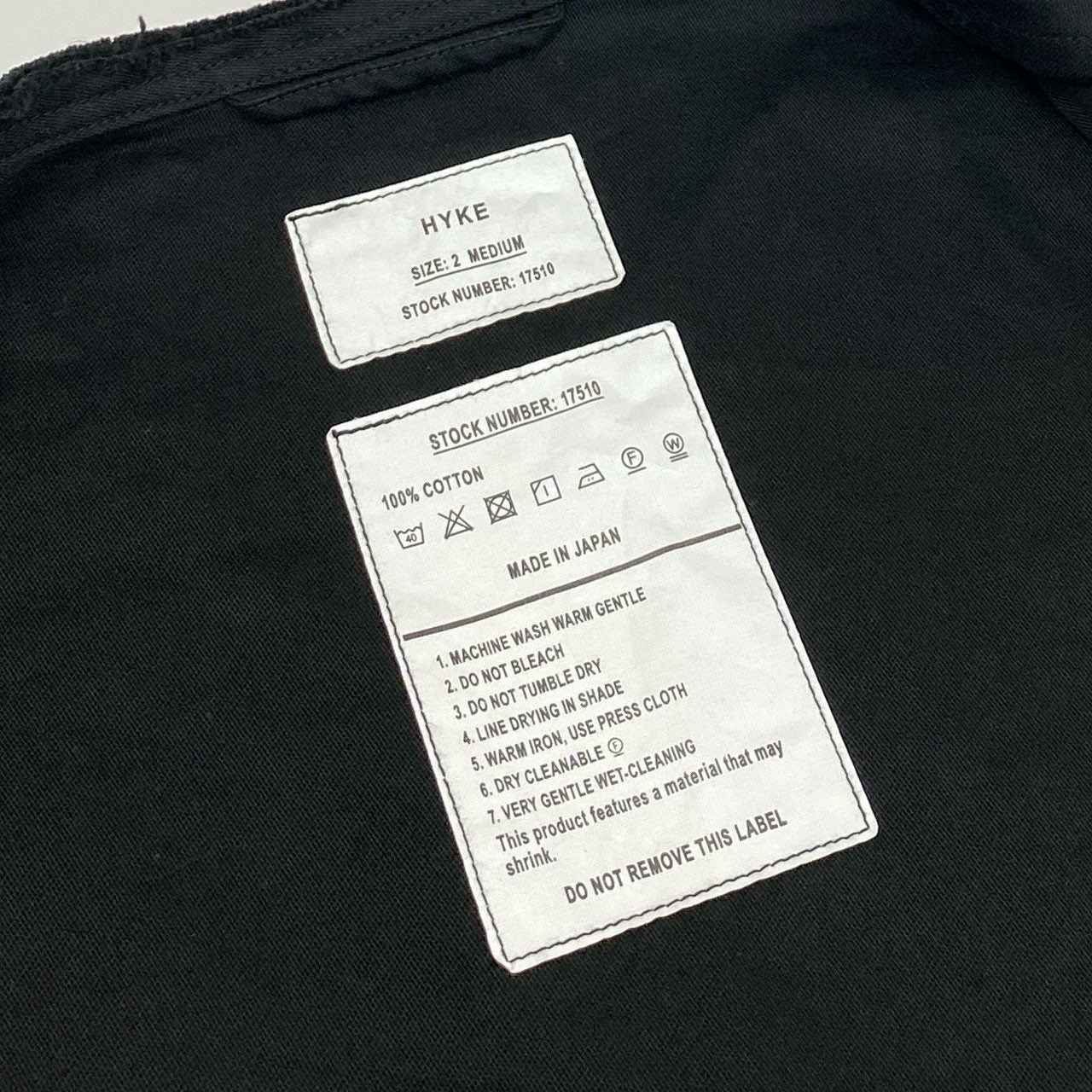 1g2 HYKE ハイク 25ss TYPE M-51 FIELD CROPPED JACKET クロップド丈 ミリタリージャケット 251-17510 サイズM ブラック コットン レディース 女性用