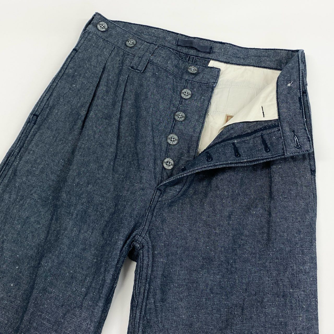 64g4 LYBRO ライブロ NIGEL CABOURN ナイジェルケーボン リネン コットン ボトム ペインターパンツ メンズ 男性用 8042-13-50030 28 ブルー
