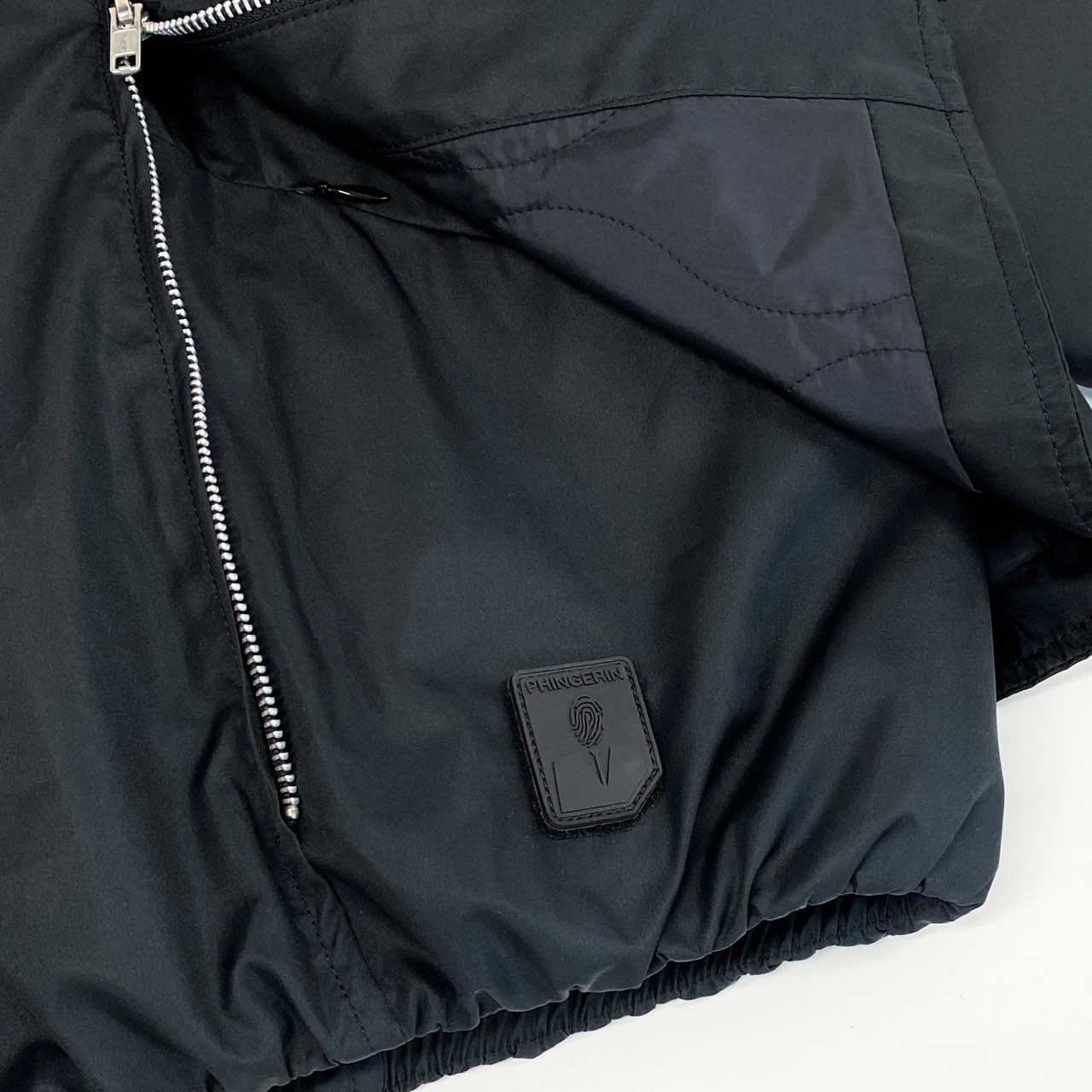 82f24 NEIGHBORHOOD NH x PHINGERIN ネイバーフッド フィンガリン NOREN JACKET ノレンジャケット ブルゾン アウター 242UTPGN-JKM01 Lサイズ ブラック メンズ