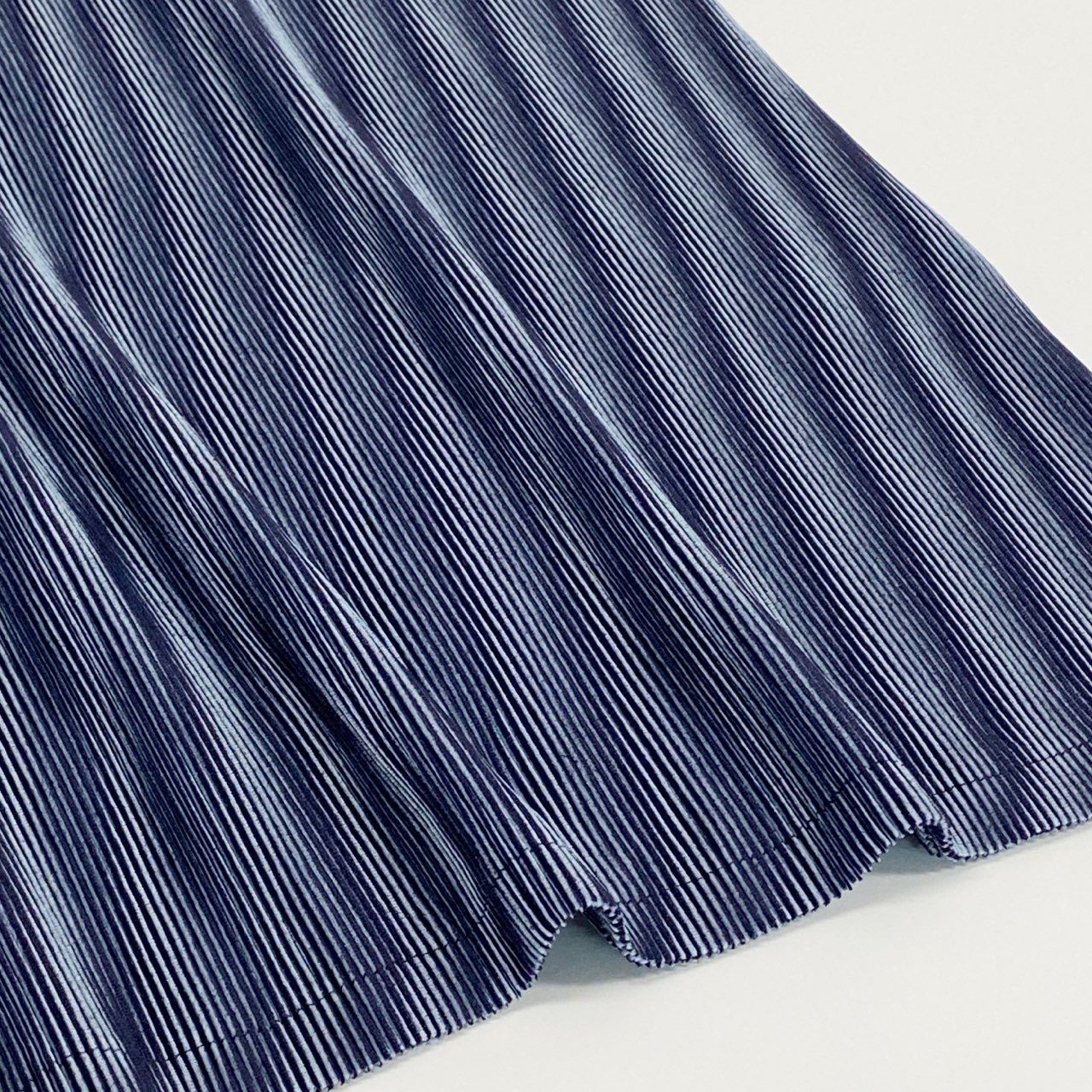 37a16 PLEATS PLEASE ISSEY MIYAKE プリーツプリーズイッセイミヤケ 日本製 プリーツカットソー 半袖Tシャツ ストライプ プルオーバー トップス PP01FK352 3 ブルー