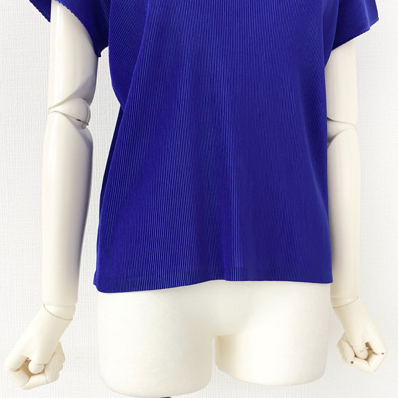 67d12-4 PLEATS PLEASE ISSEY MIYAKE プリーツプリーズ イッセイミヤケ 日本製 PP01FK342 プリーツ半袖カットソー ショートスリーブ トップス 03 ネイビー MADE IN JAPAN 春夏