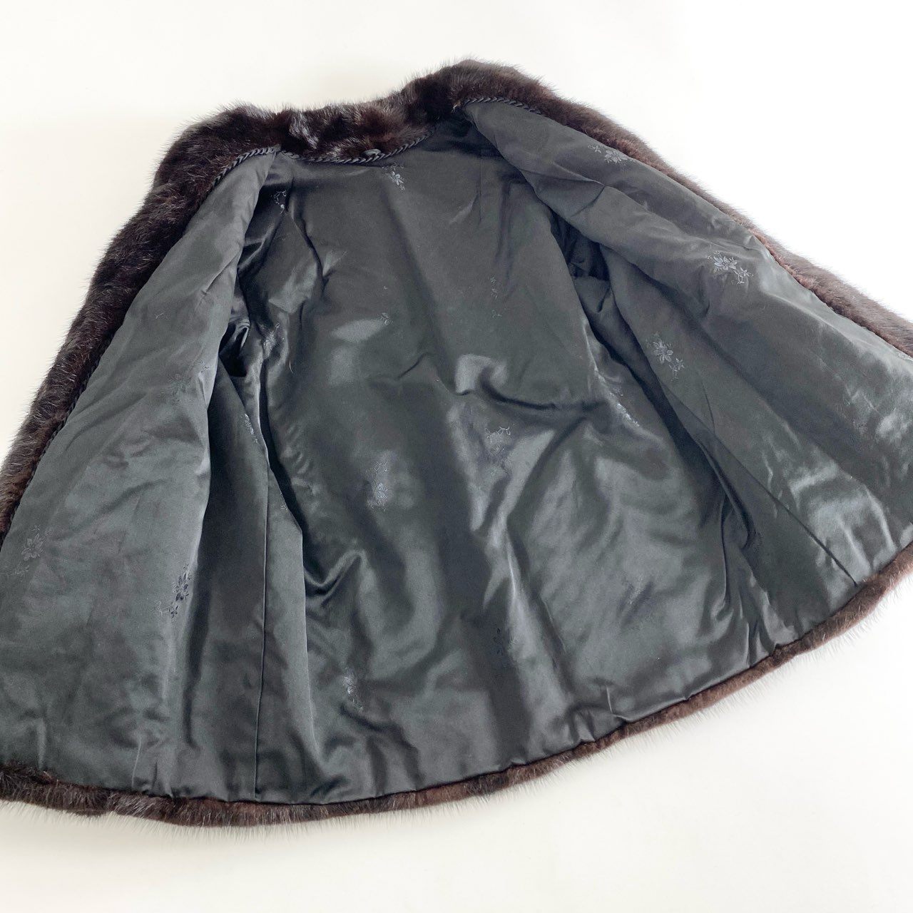 51d24 【本毛皮】ダークミンク ミンクコート 毛皮コート 13号 ダークブラウン ミンクファー MINK FUR レディース ジャケット