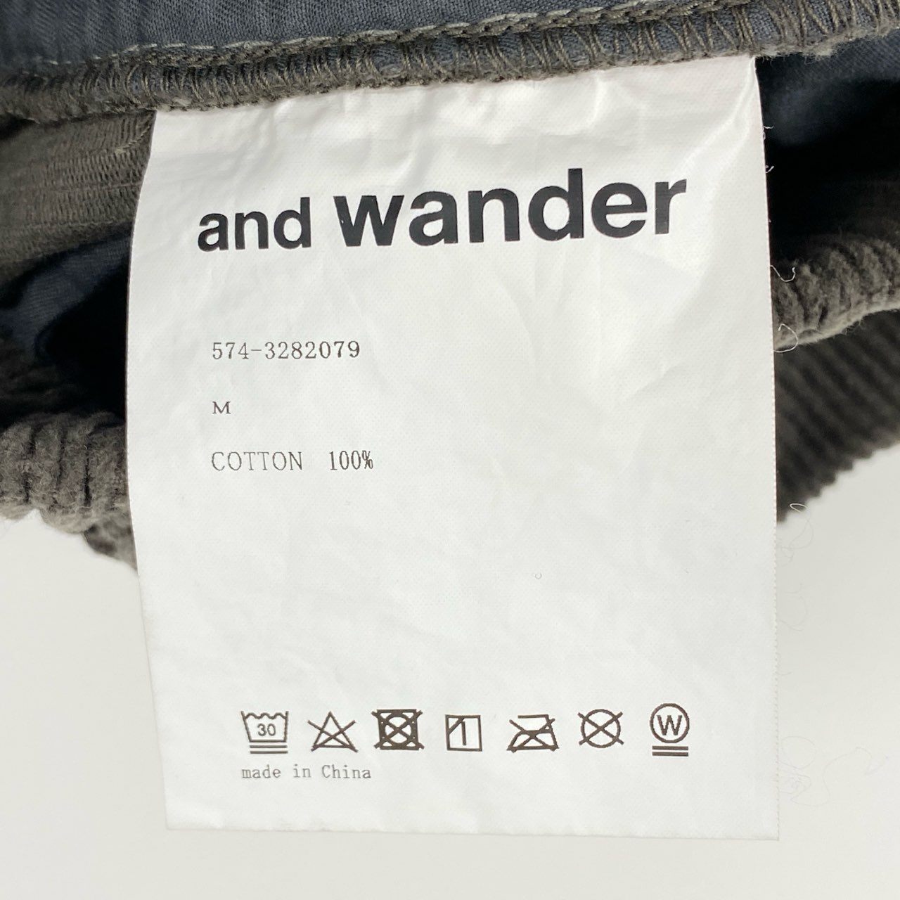 78d4 and wander アンドワンダー corduroy pants コーデュロイパンツ ボトムス 太畝 574-3282079 M ブラウン