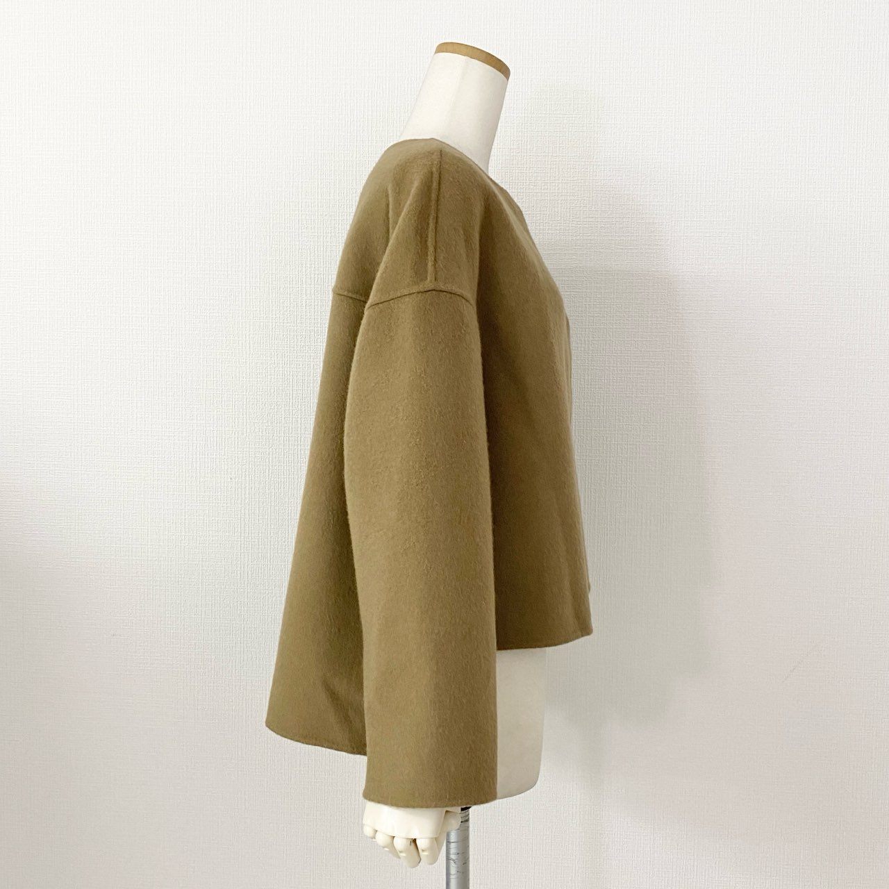 64i11 《未使用保管品》定価¥73,700 ADORE アドーア 2トーン リバージャケット 531-9250003 36 ブラウン カシミヤ混 CASHMERE