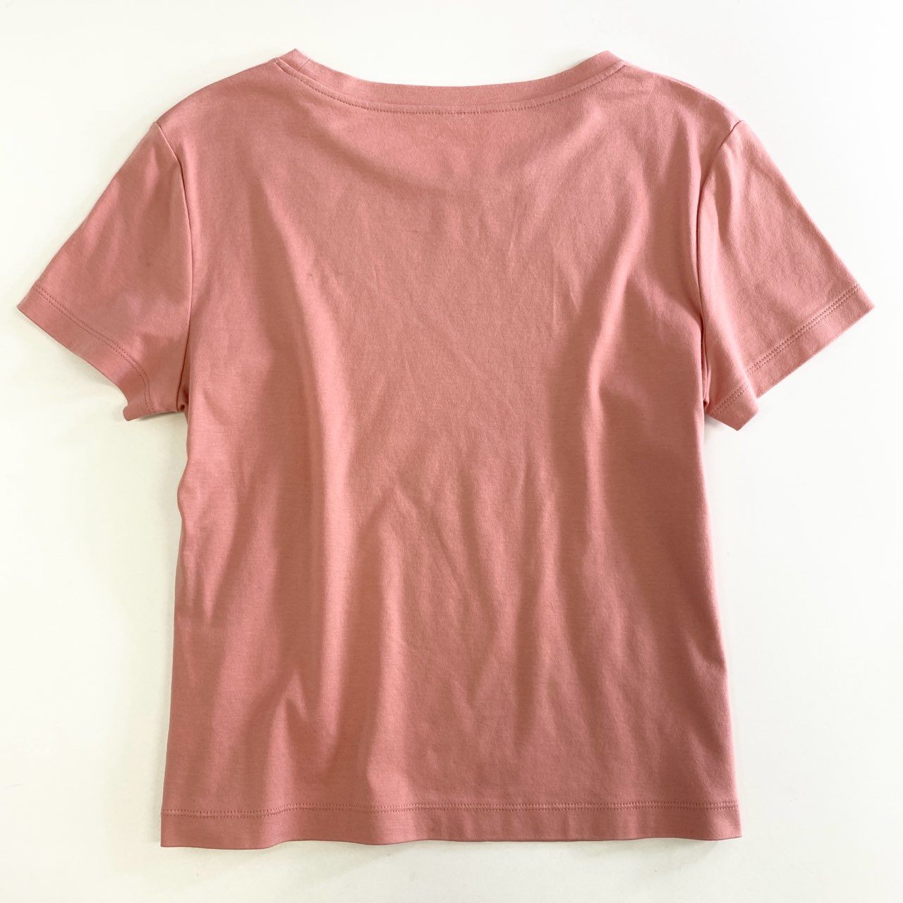 38k12 FOXEY フォクシー 40805 コントロールC ロゴ刺繍 半袖Tシャツ カットソー トップス サイズ38 ピンク コットン100% レディース 日本製