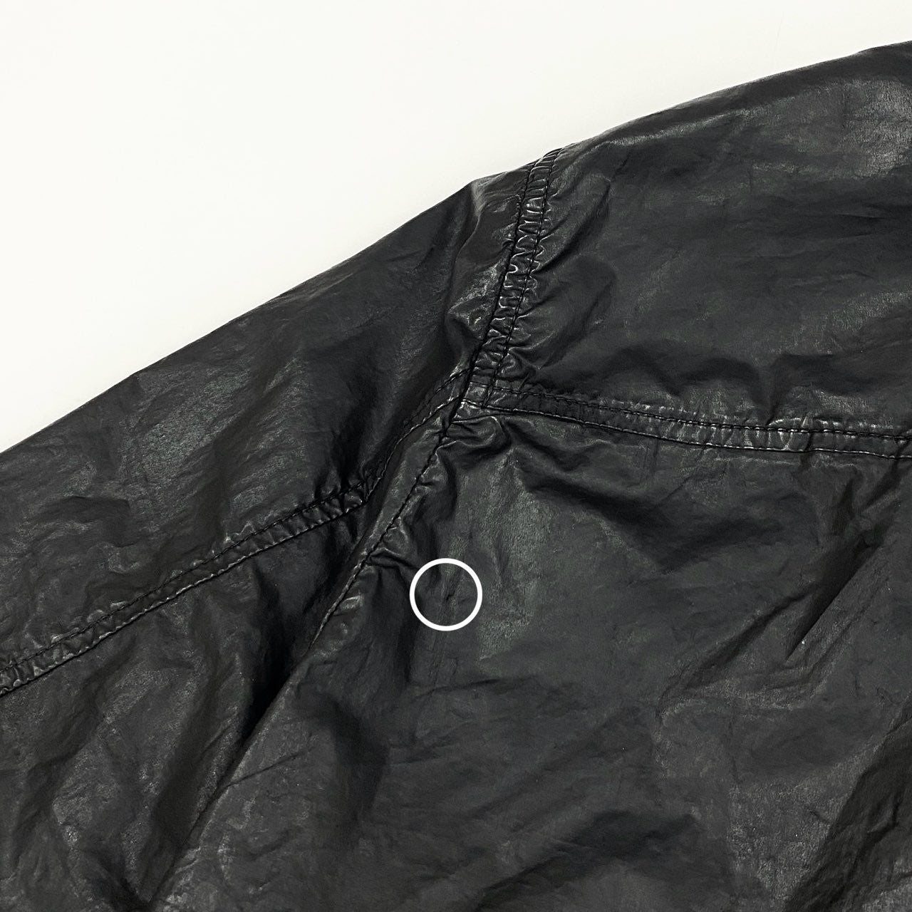 8L5 Rick Owens リックオウエンス コーティングパーカー ジップパーカー DRKSHDW アウター DU3762 Lサイズ ブラック メンズu02t