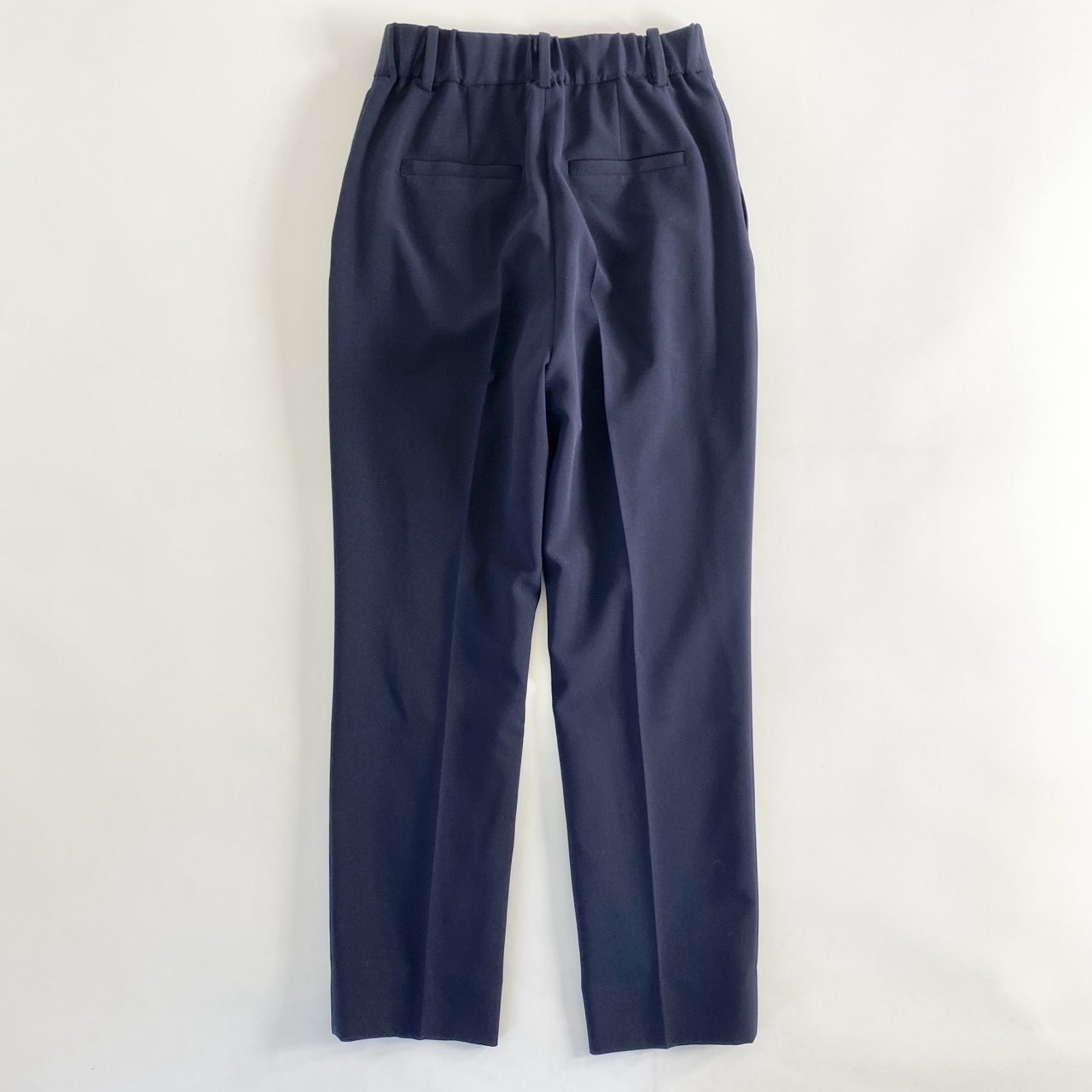 19d4 《未使用》 定価¥17,600 CELFORD セルフォード センタープレス テーパードパンツ 36 ネイビー WASHABLE スラックス タグ付き