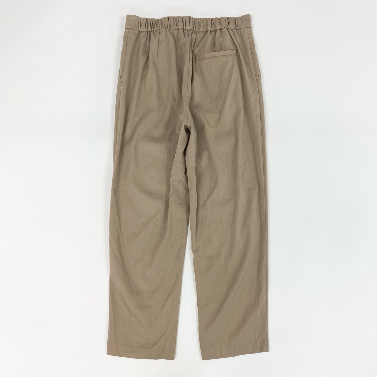 81h7《美品》HOUSE OF ロータス ハウスオブロータス タックパンツ スラックス リラックスパンツ M ベージュ レディース 女性用u02t