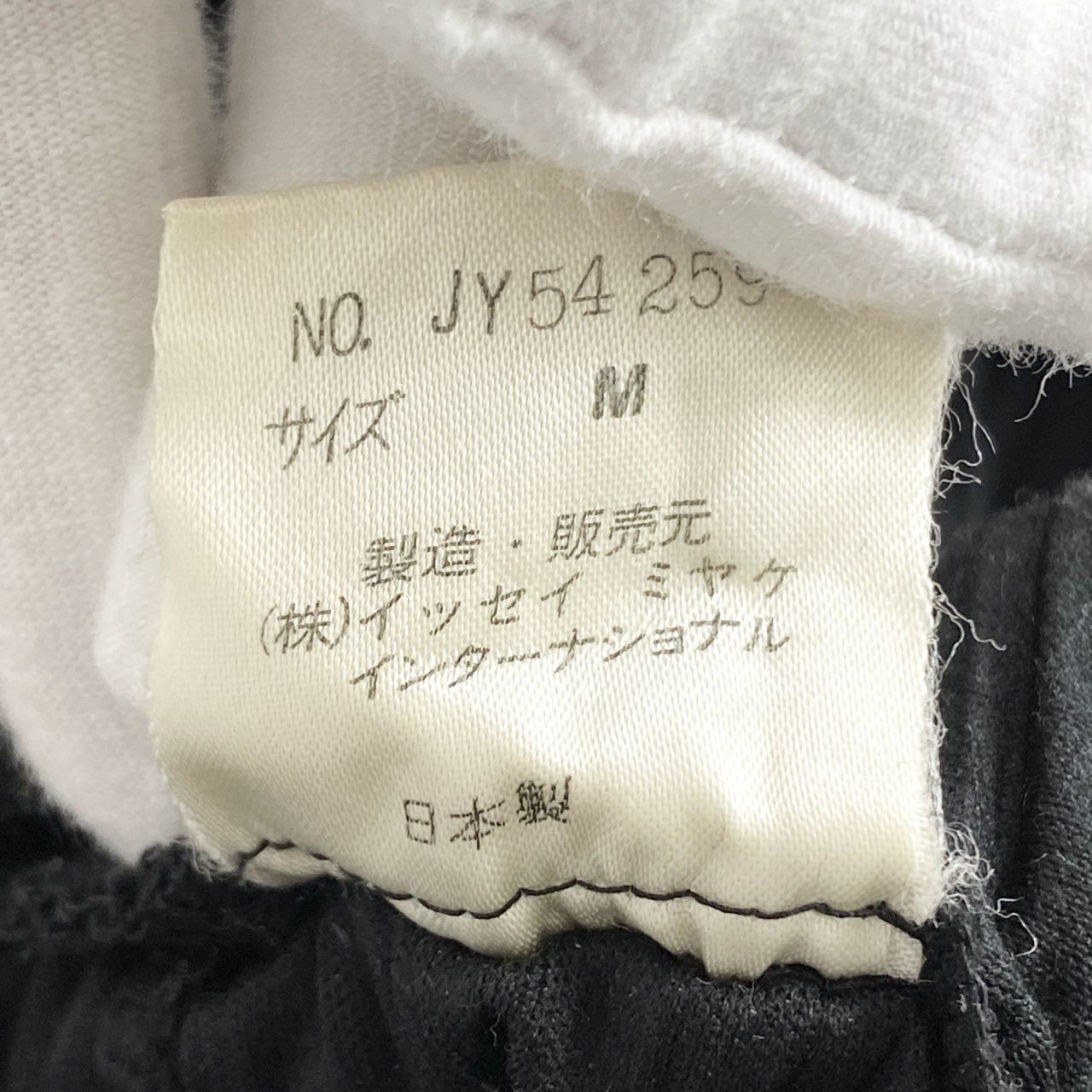 88i3 80s ISSEY MIYAKE イッセイミヤケ 筆タグ プリーツパンツ 変形スカート JY54 259 サイズM ブラック ポリエステル100% レディース アーカイブ