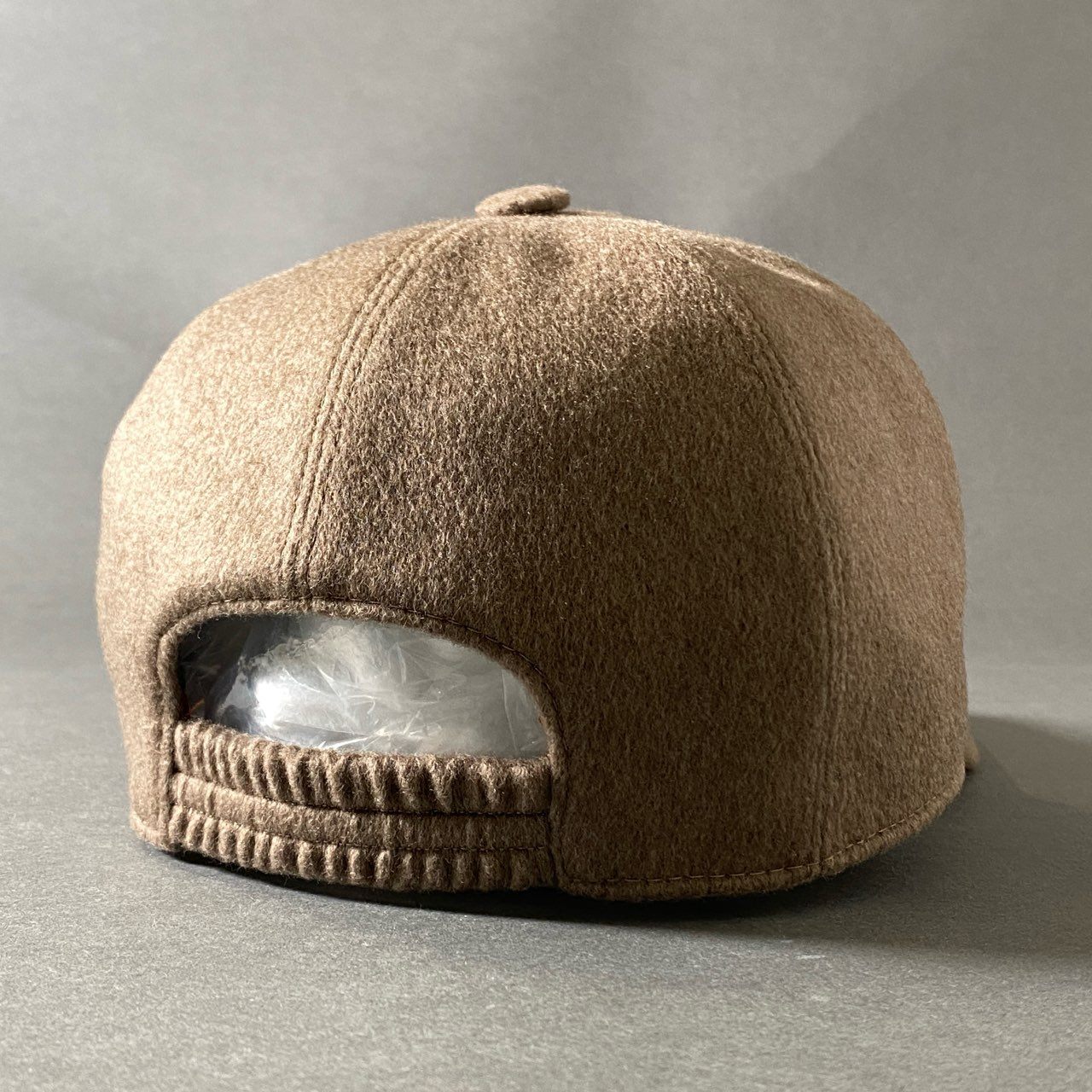 h5 Loro Piana ロロピアーナ サイズM ベージュ系 カシミヤ100% カシミヤキャップ ベースボールキャップ 帽子 レディース 女性用