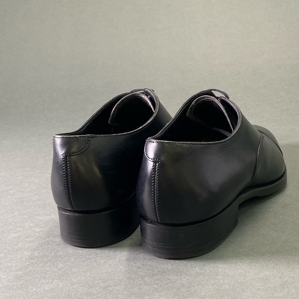 1e7 《美品》 Crockett&Jones クロケットアンドジョーンズ ALKA LONSDALE ロンズデール ストレートチップ ドレスシューズ 24.5cm ブラック レザー ビジネス フォーマル オードリー