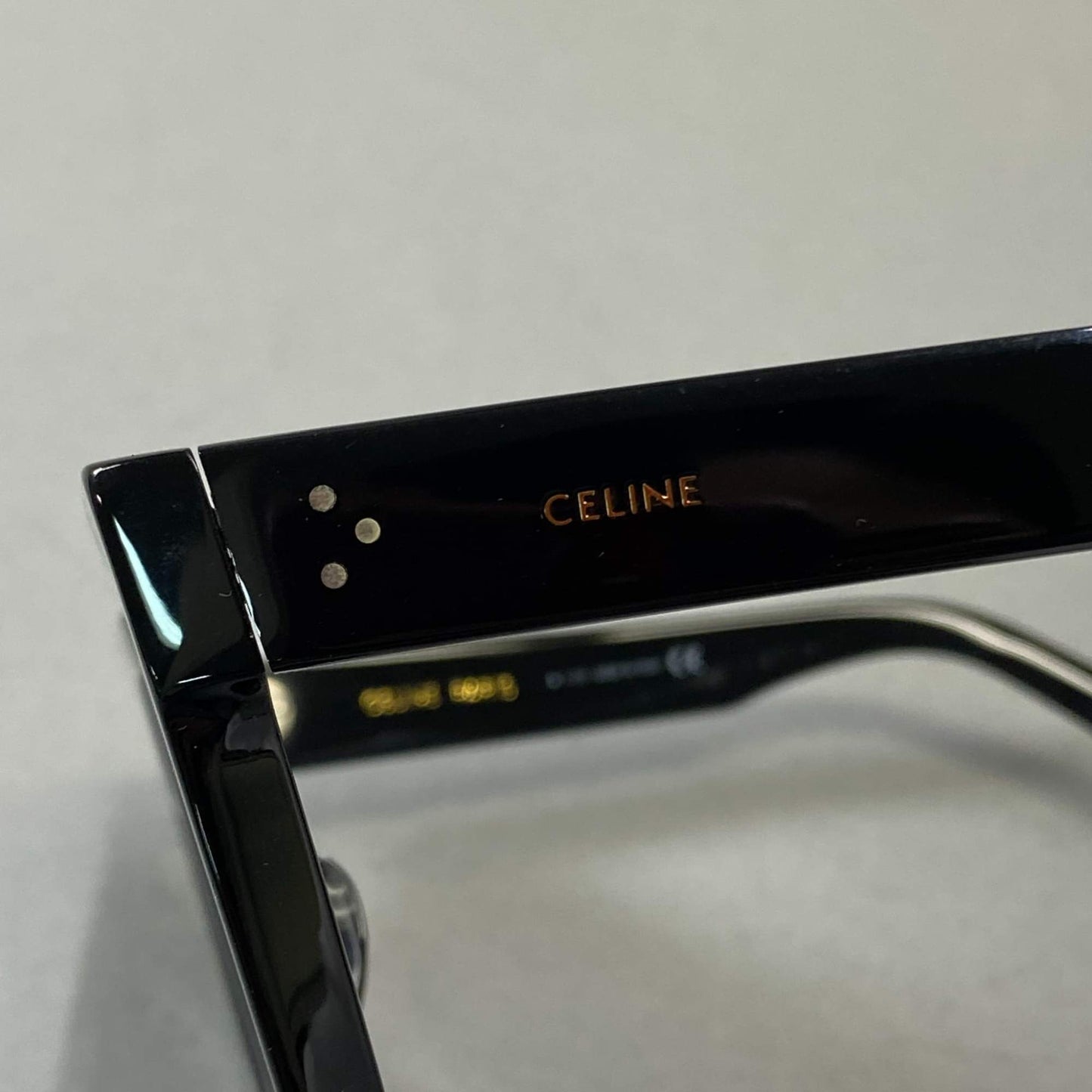 L10 CELINE セリーヌ 偏光レンズ スクエアサングラス CL40130F 55□22 ブラック アイウェア メガネ 眼鏡 イタリア製t18r