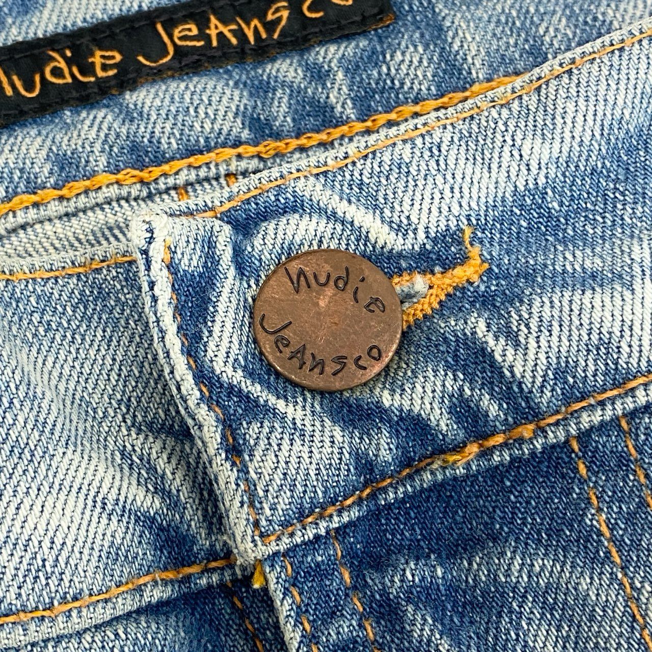52e23 《未使用保管品》 タグ付 Nudie Jeans ヌーディージーンズ Thin Finn885 デニムパンツ ジーンズ ボトムス W30 L32 インディゴブルー コットン