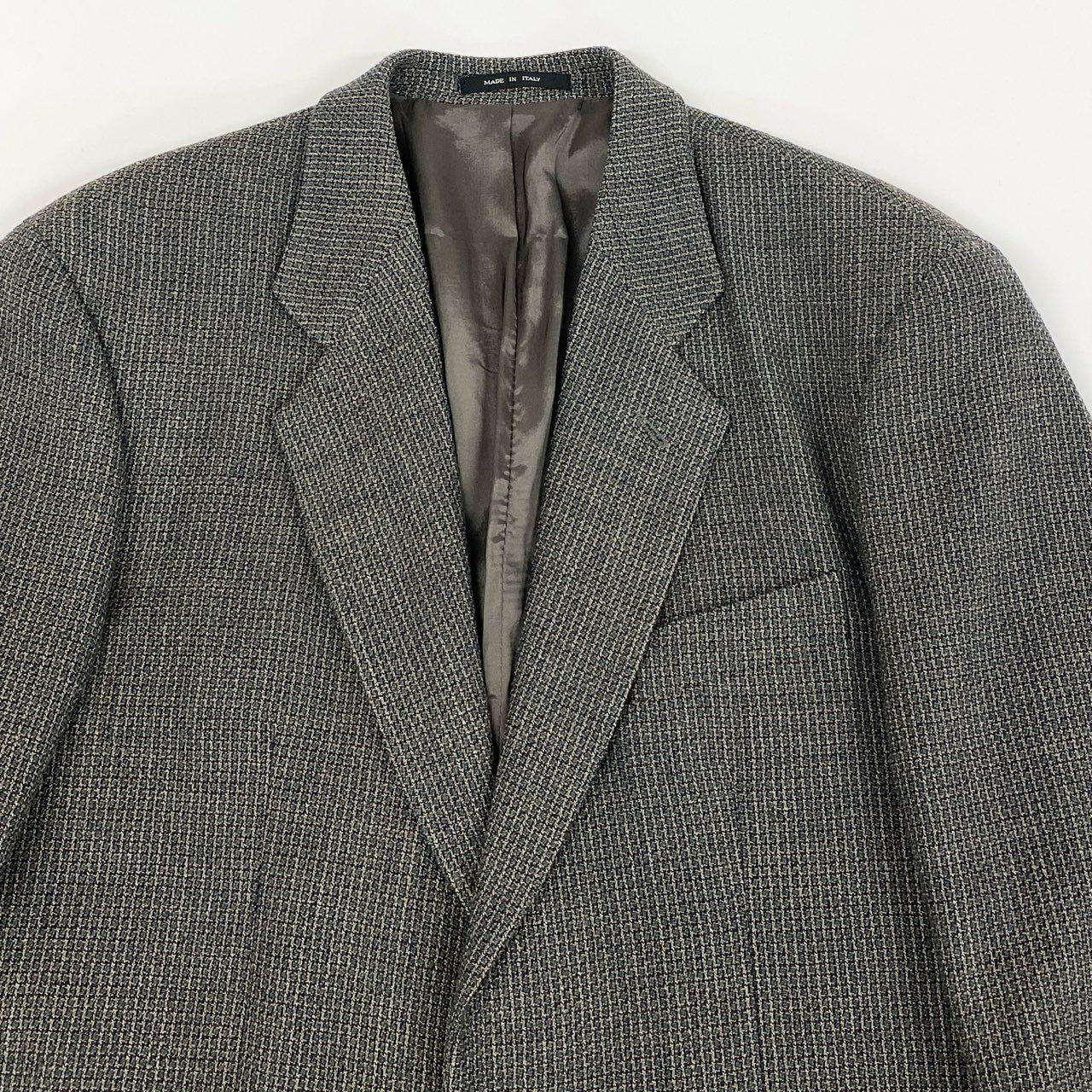 49i11 EMPORIO ARMANI エンポリオアルマーニ テーラードジャケット スーツ フォーマル 90’s~00’s old メンズ 男性用 紳士服 D1G3000 50 グリーン系u02t