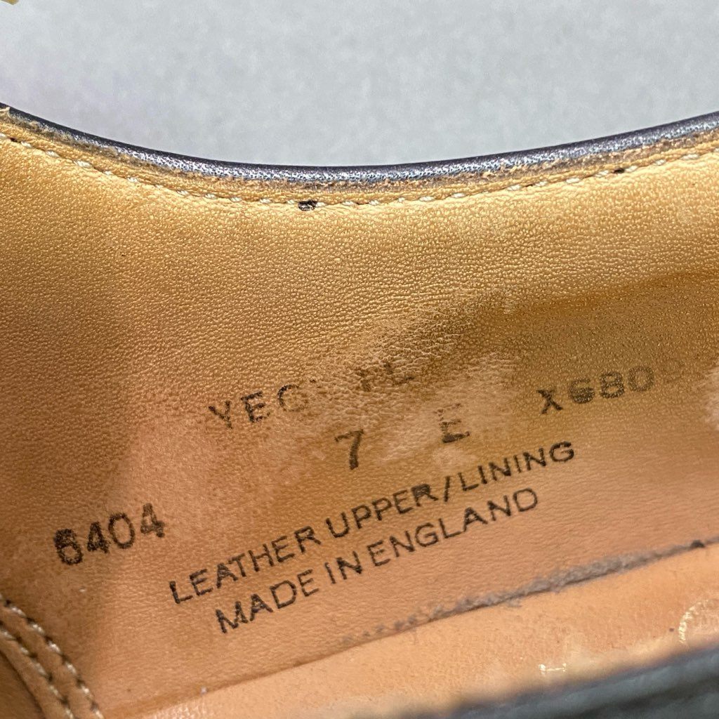 3e10 CROCKETT&JONES クロケットアンドジョーンズ YEOVIL ヨービル メダリオン キャップトゥ ドレスシューズ 7 ブラック レザー 革靴 ビジネス フォーマル