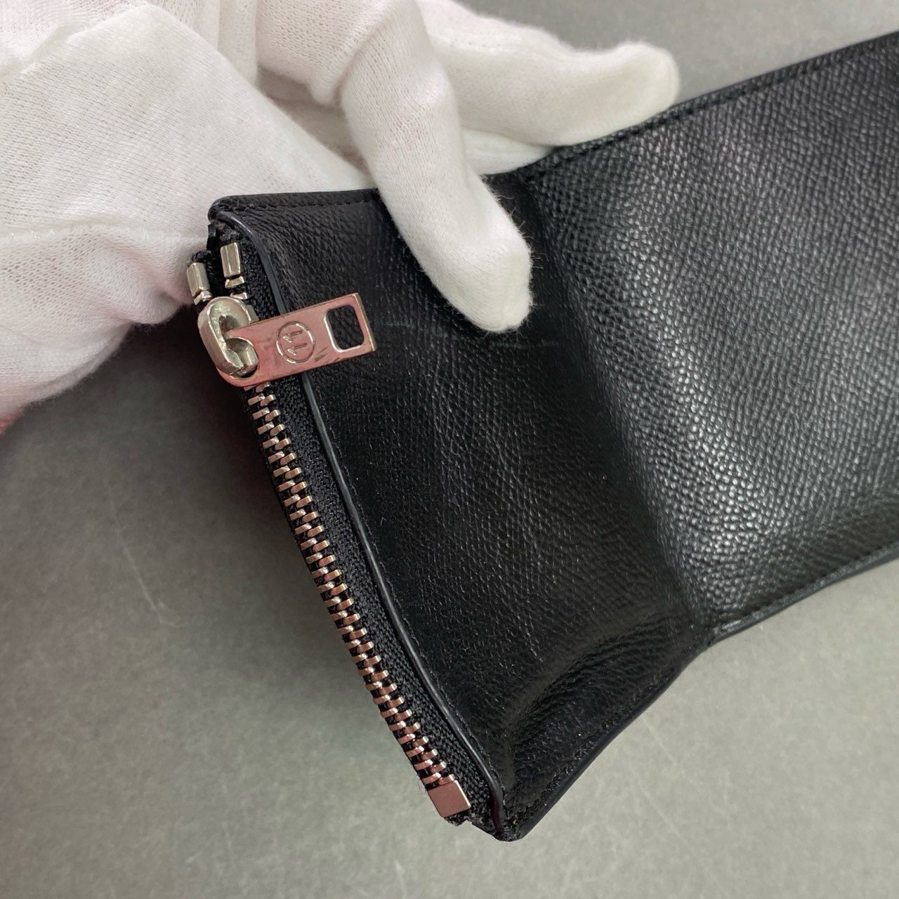 b7 Maison Margiela メゾンマルジェラ 2つ折り財布 レザーウォレット S55UI0312 ブラック 11番 小銭入れ セパレート 箱付き