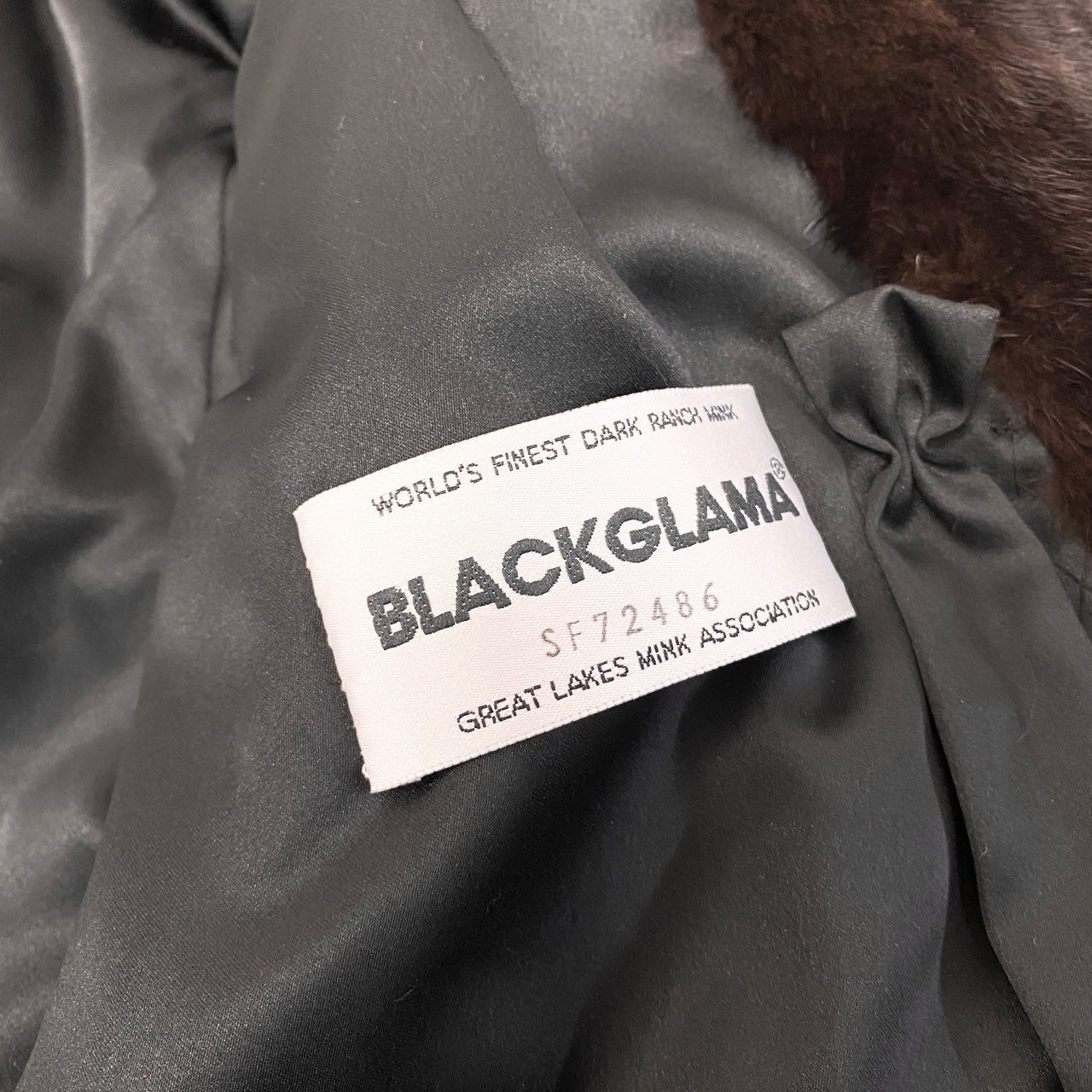 76a24 BLACKGLAMA ブラックグラマ マホガニーミンク ロングコート サイズF ダークブラウン 最高級本毛皮 Mink Fur Long Coatt18r