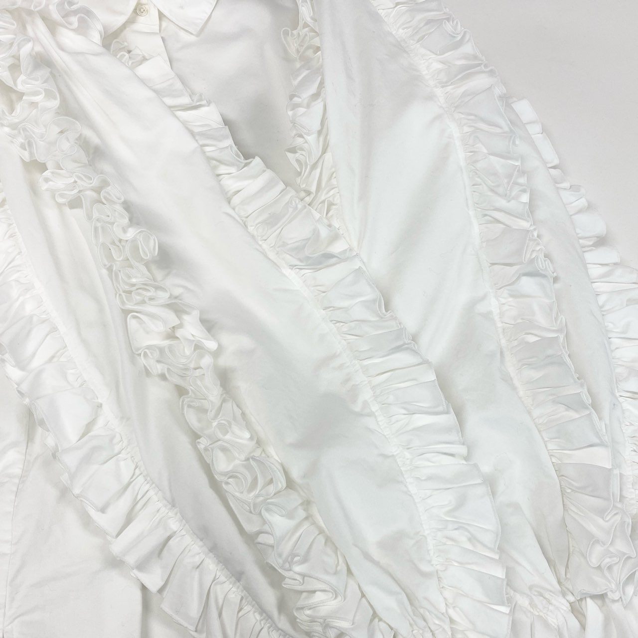 5d2 LUDLOW ラドロー Sweet pea コンシャススリーブ 長袖ブラウス シャツ トップス 21-LD21A008BL Free ホワイト コットン100% レディース