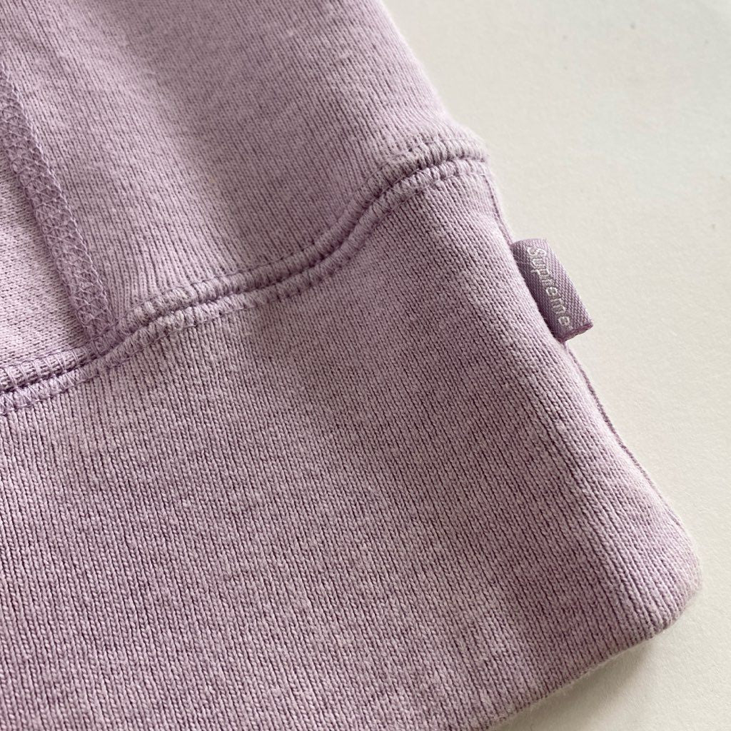 14e22 SUPREME シュプリーム 18FW Trademark Hooded Sweatshirt プルオーバー フーディ パーカー ロゴ刺繍 Sサイズ パープル コットン
