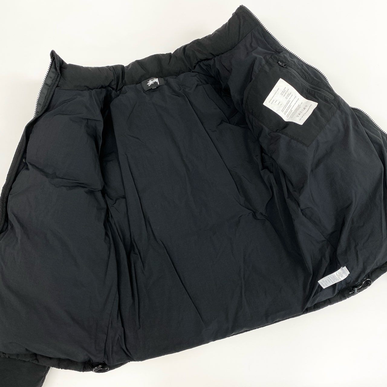 70f21 STUSSY ステューシー 22aw Ripstop Down Puffer JKT リップストップ ダウン パファージャケット 115656 XLサイズ ブラック メンズ