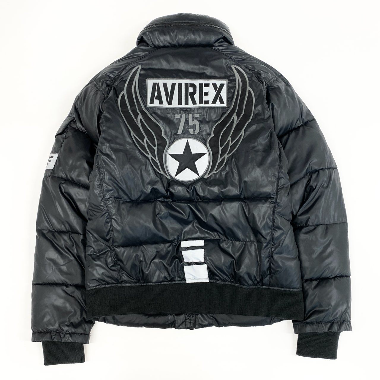 69f21 AVIREX アヴィレックス CERAMIC PADDING USAF JACKET 中綿ジャケット メンズジャケット 男性用 6162140 L ブラック