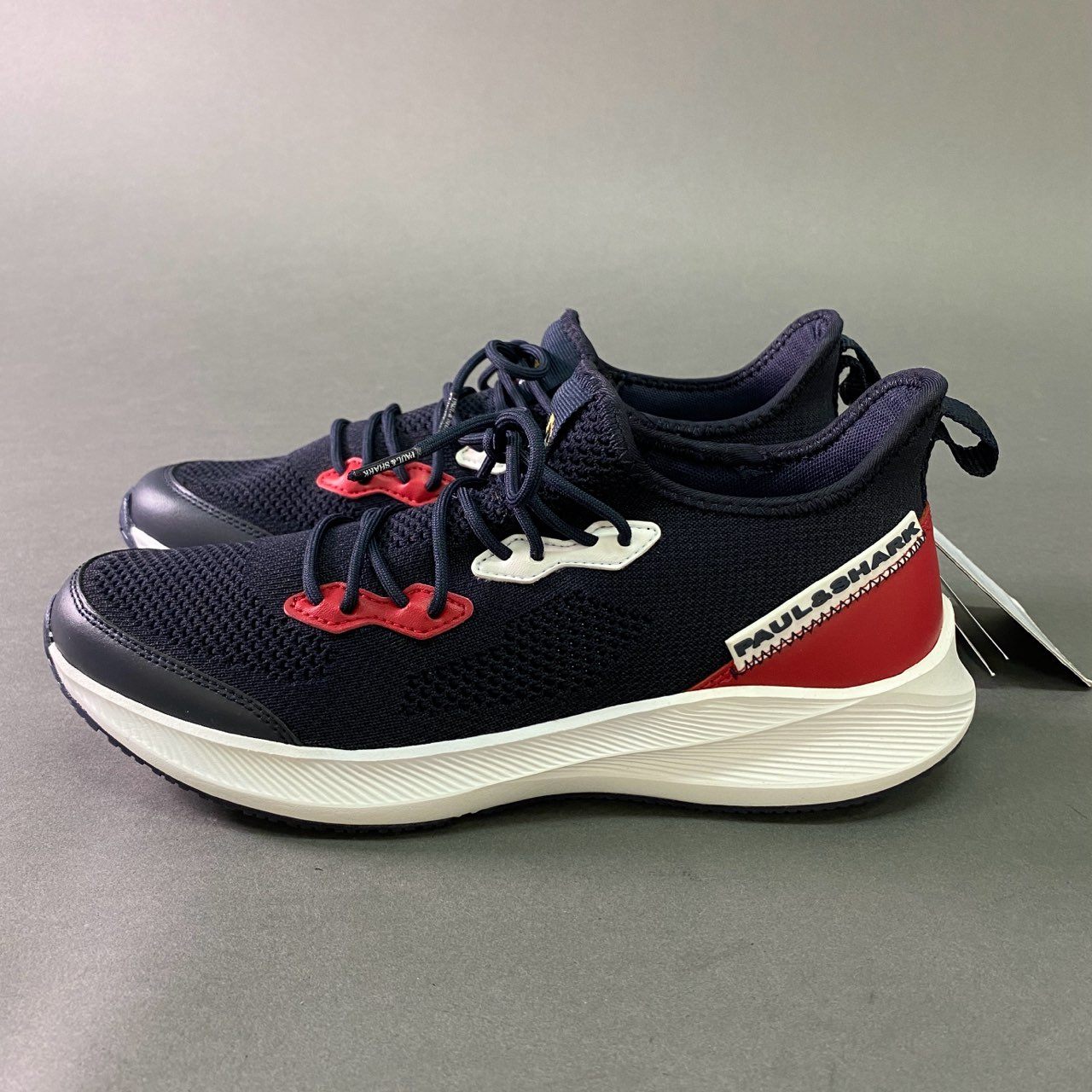 7j28 《未使用品》定価¥47,300 PAUL&SHARK ポールアンドシャーク Goblin Runner ゴブリンランナー ランニングシューズ スニーカー 23418004 25.5cm ネイビー トレーニング 速乾性◎ ストレッチ性◎