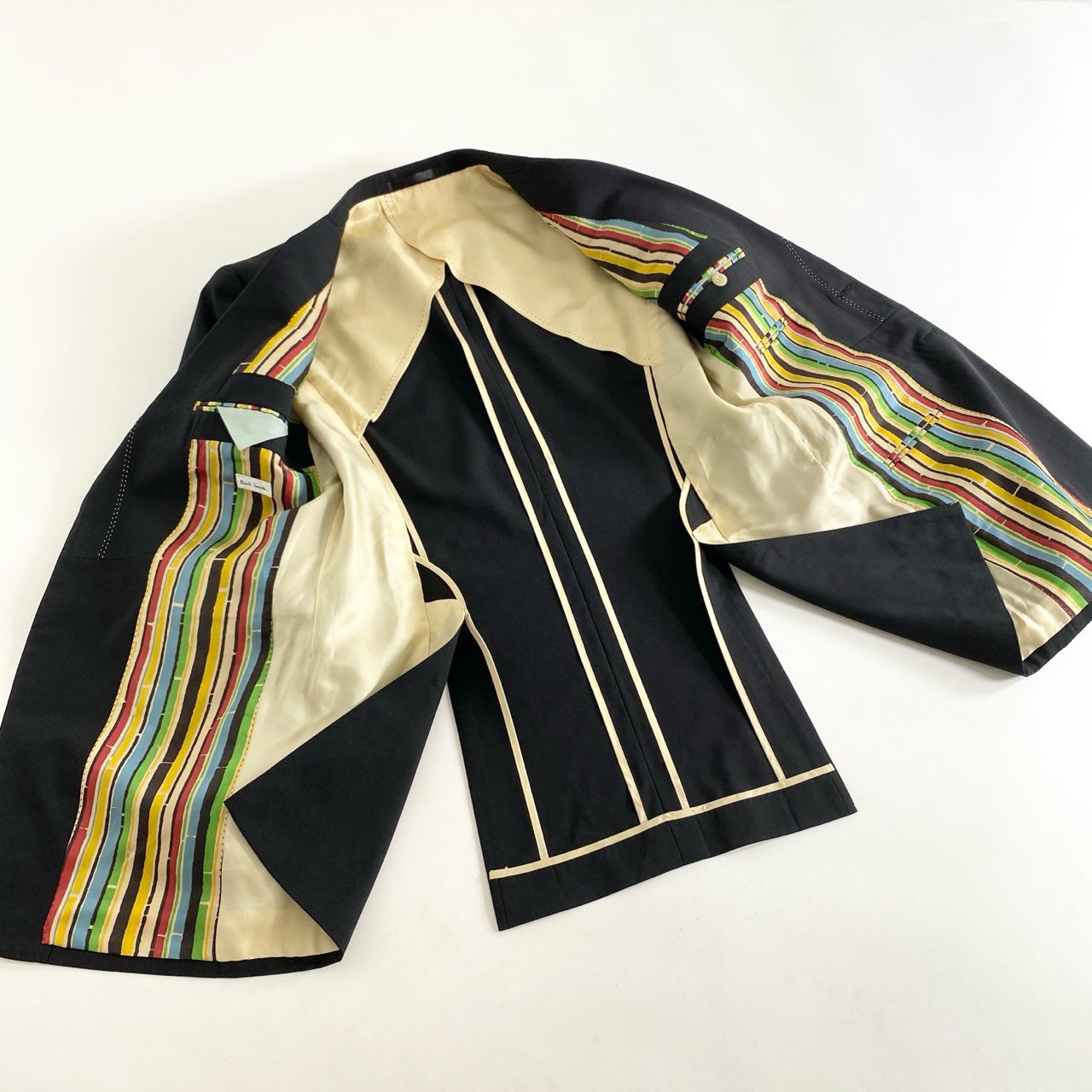 25h9 Paul Smith ポールスミス スーツ セットアップ L ブラック ビジネス フォーマル 紳士服 ブレザー