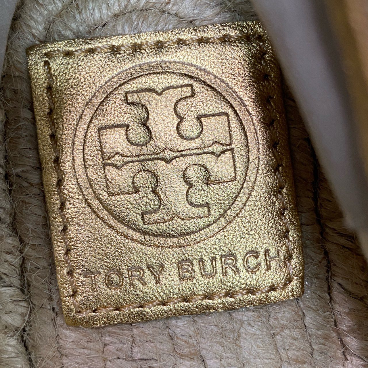 2d21 定価¥31.900 TORY BURCH トリーバーチ エスパドリーユ パイナップル ヤシの木 ハワイ限定 シューズ 7 1/2 ベージュ