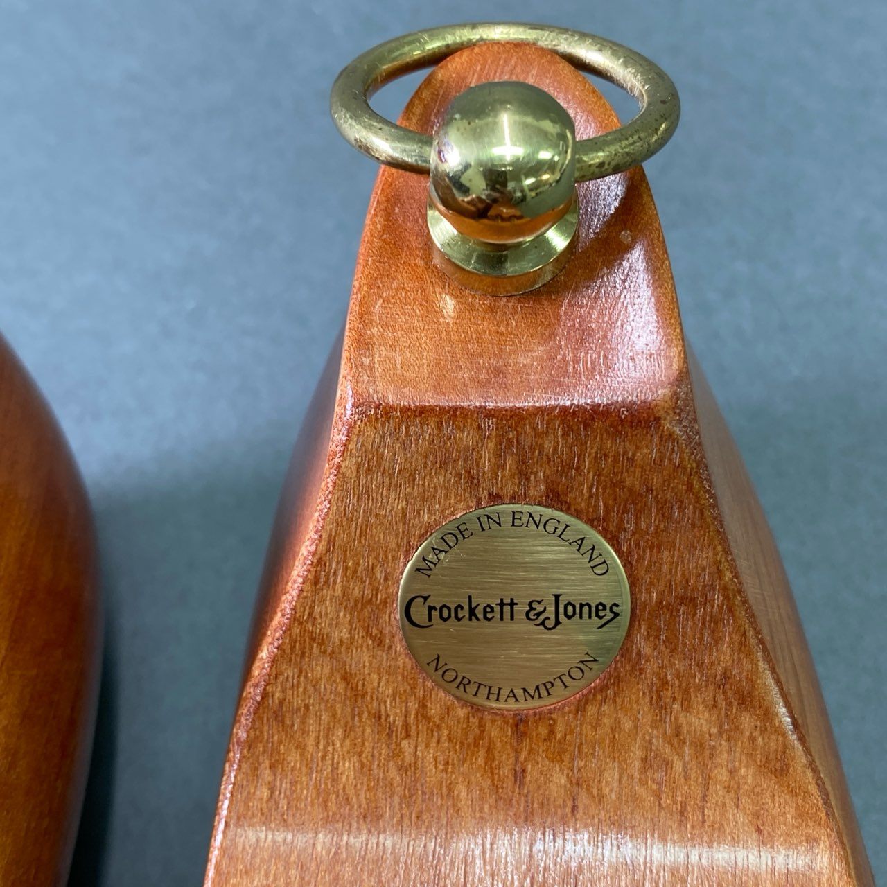 6e16 CROCKETT&JONES クロケットアンドジョーンズ 純正 ウッド シューツリー 9905 9 ブラウン 木製 SHOE TREE シューズキーパー ビジネス 箱付き