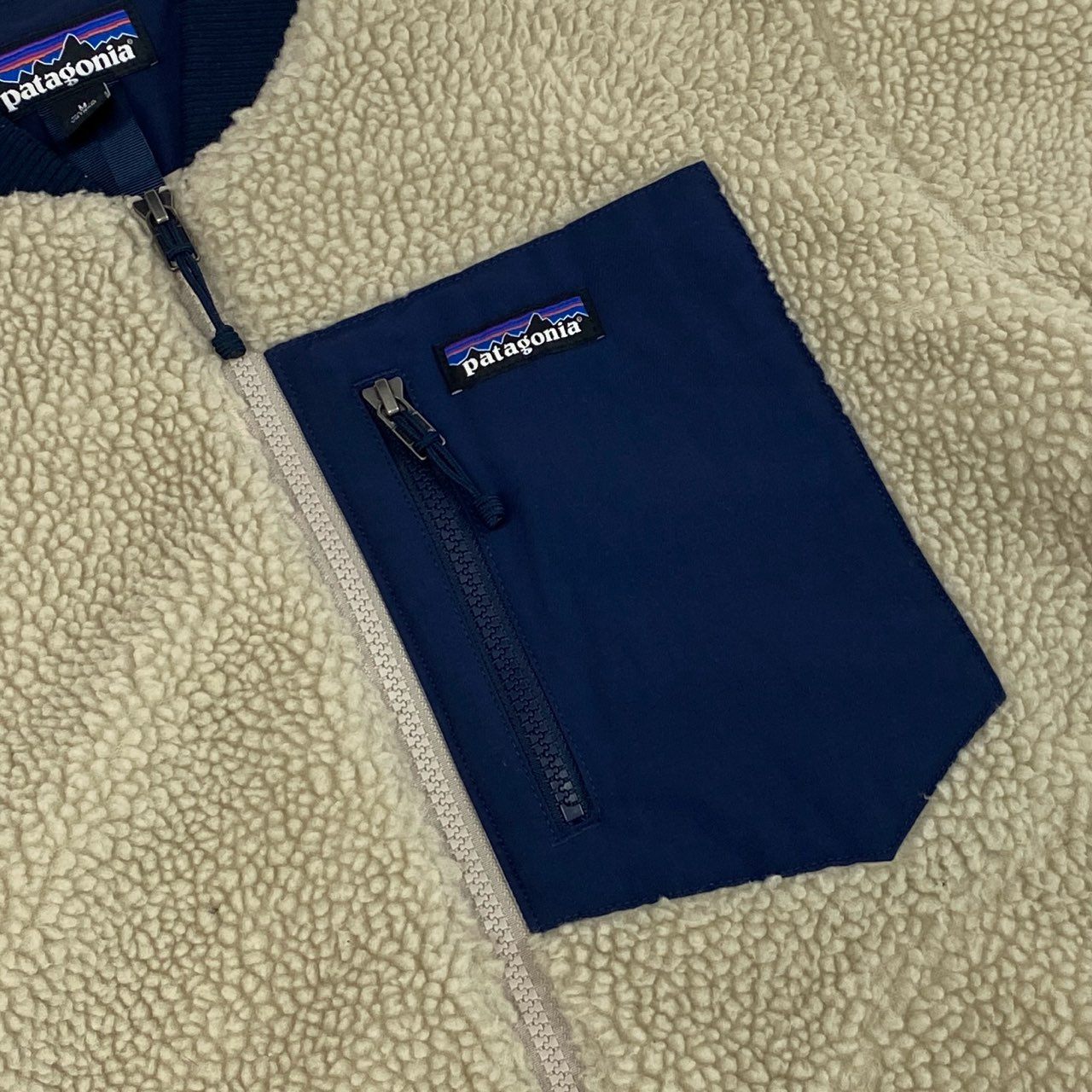 34d4 Patagonia パタゴニア Retro-X BOMBER Jacket レトロ ボマージャケット フリースブルゾン 22830FA19 M クリーム