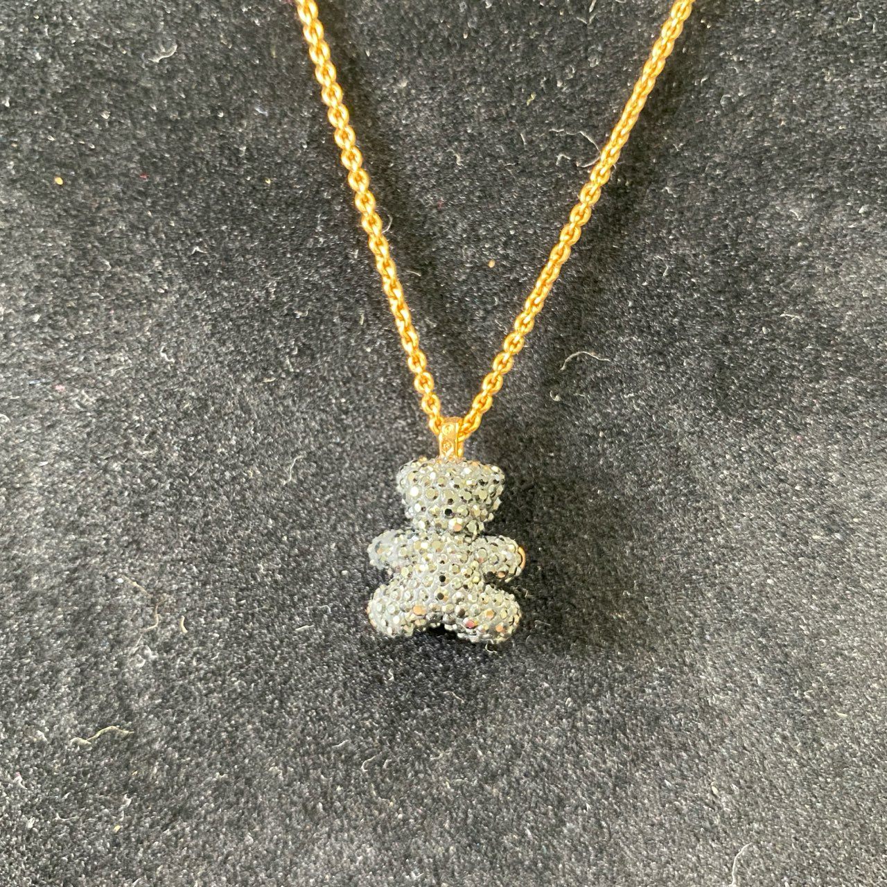 g29 SWAROVSKI スワロフスキー Teddy 3D テディペンダント ネックレス 5300448 ゴールド ブラック くまさん アクセサリー ジュエリー