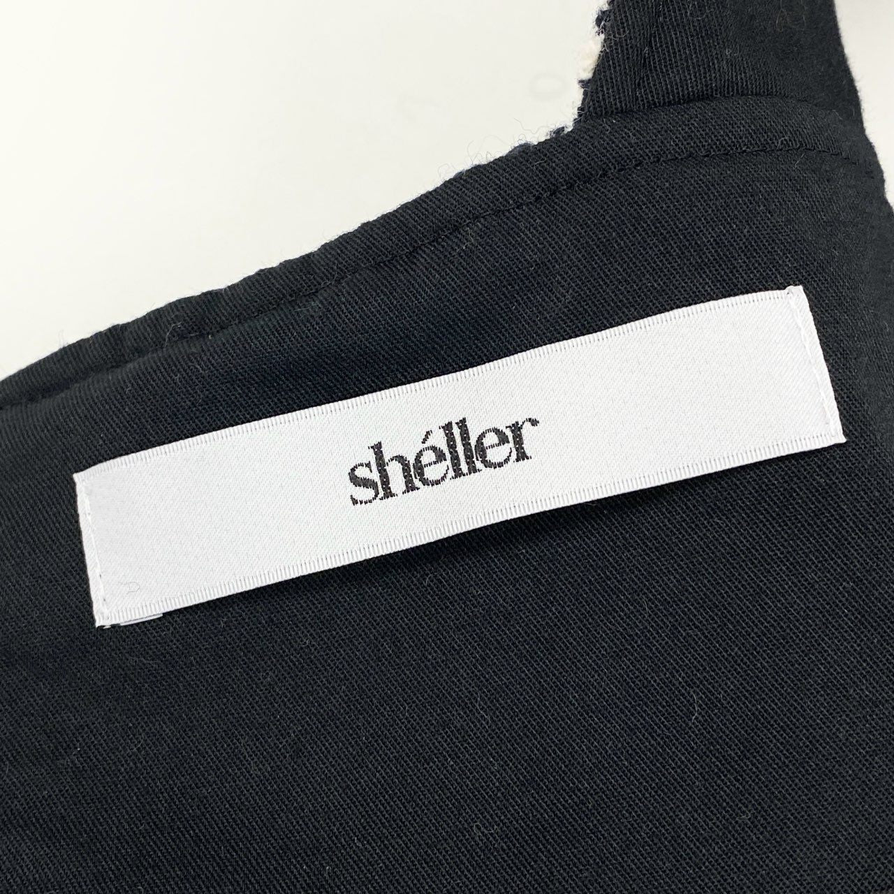 74c14 【美品】 sheller シェリエ トレンチドレス ノースリーブワンピース オケージョンワンピース ヘリンボーン ツイード SL174031003 F グレー