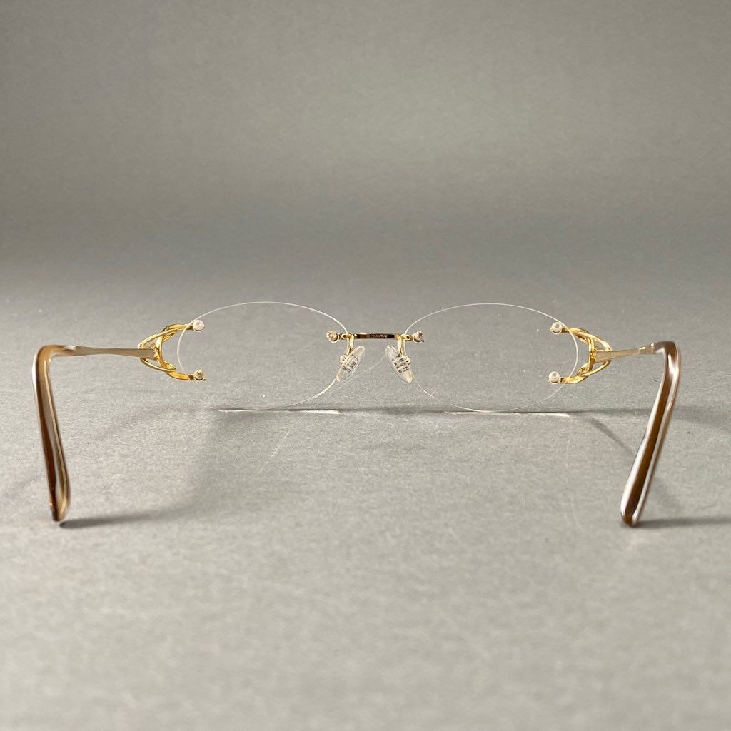 20f23 FRED フレッド フランス製 メガネ アイウェア 130 54□16 ゴールド VOLUTE Optique