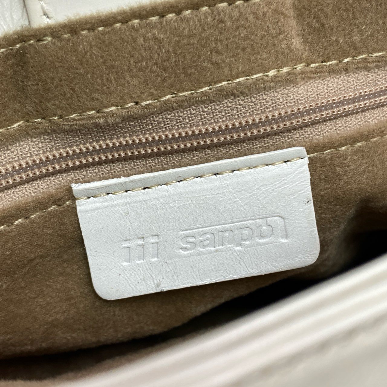De18 JRA認定☆ SANPO サンポー クロコダイルレザー センター取り トートバッグ 本クロコ ホワイト ワニ革 レディース 女性用 鞄